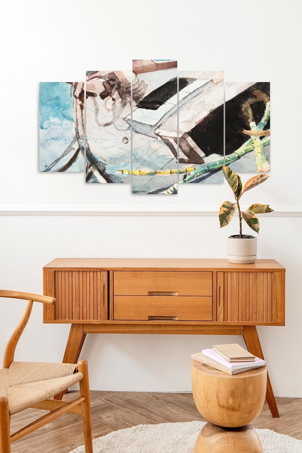 Manzara 5 Parçalı Mdf Tablo 60 x 100