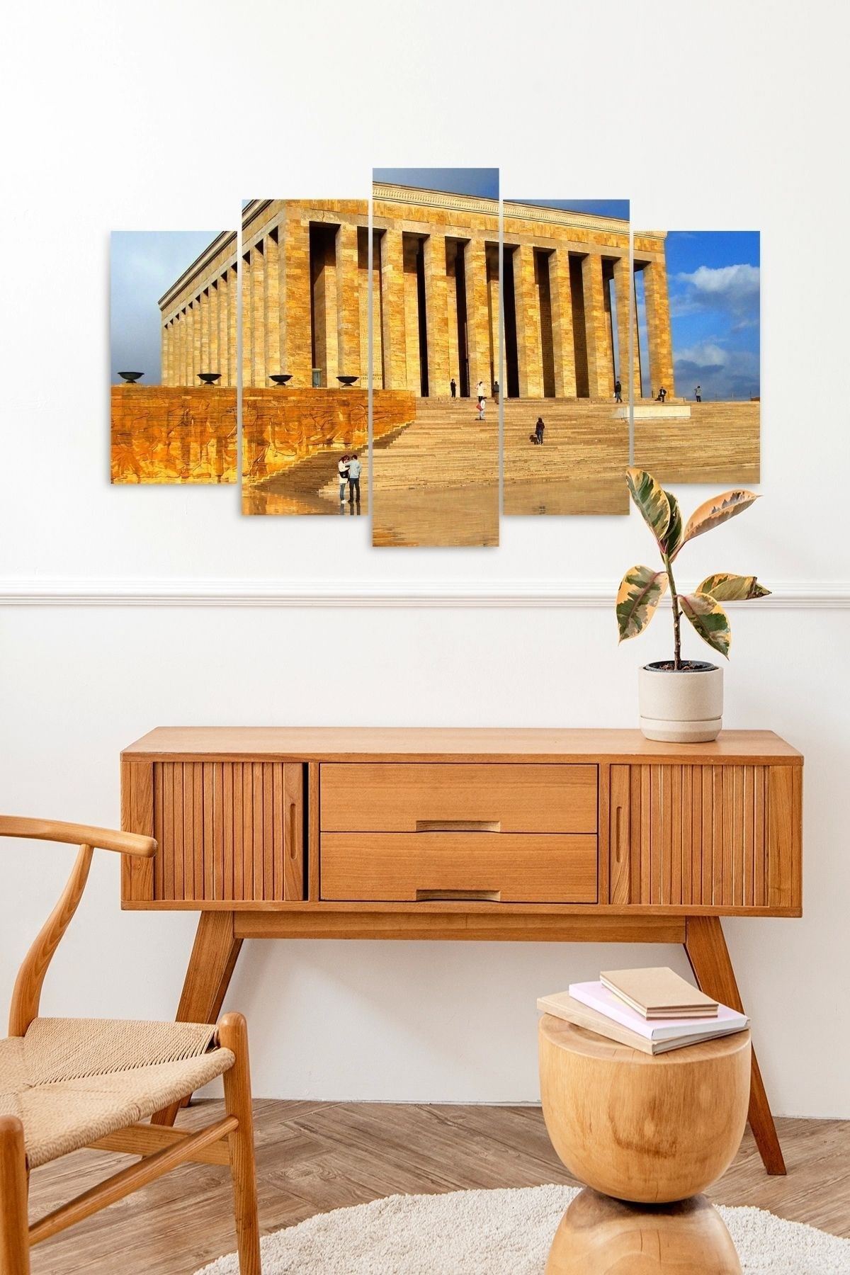 Anıtkabir 5 Parçalı Mdf Tablo 60 x 100