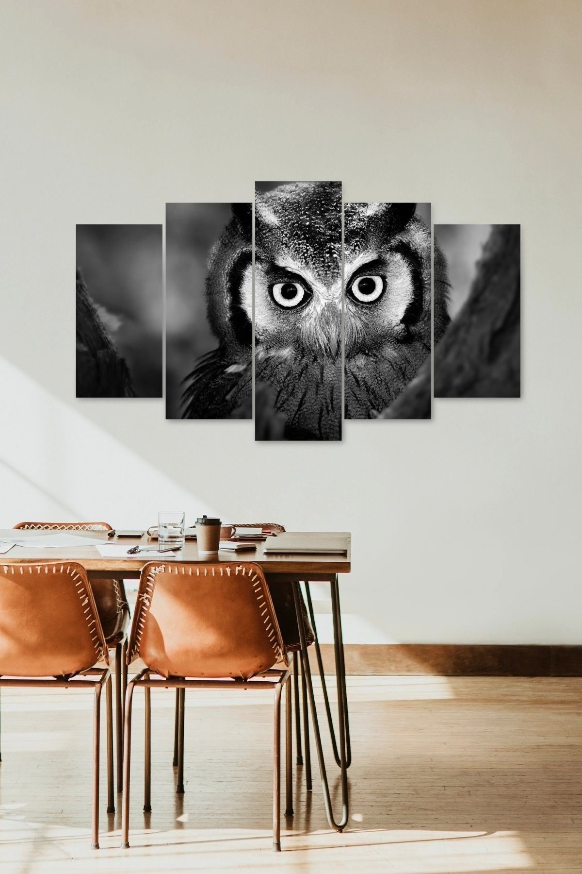 Baykuş 5 Parçalı Mdf Tablo 60 x 100