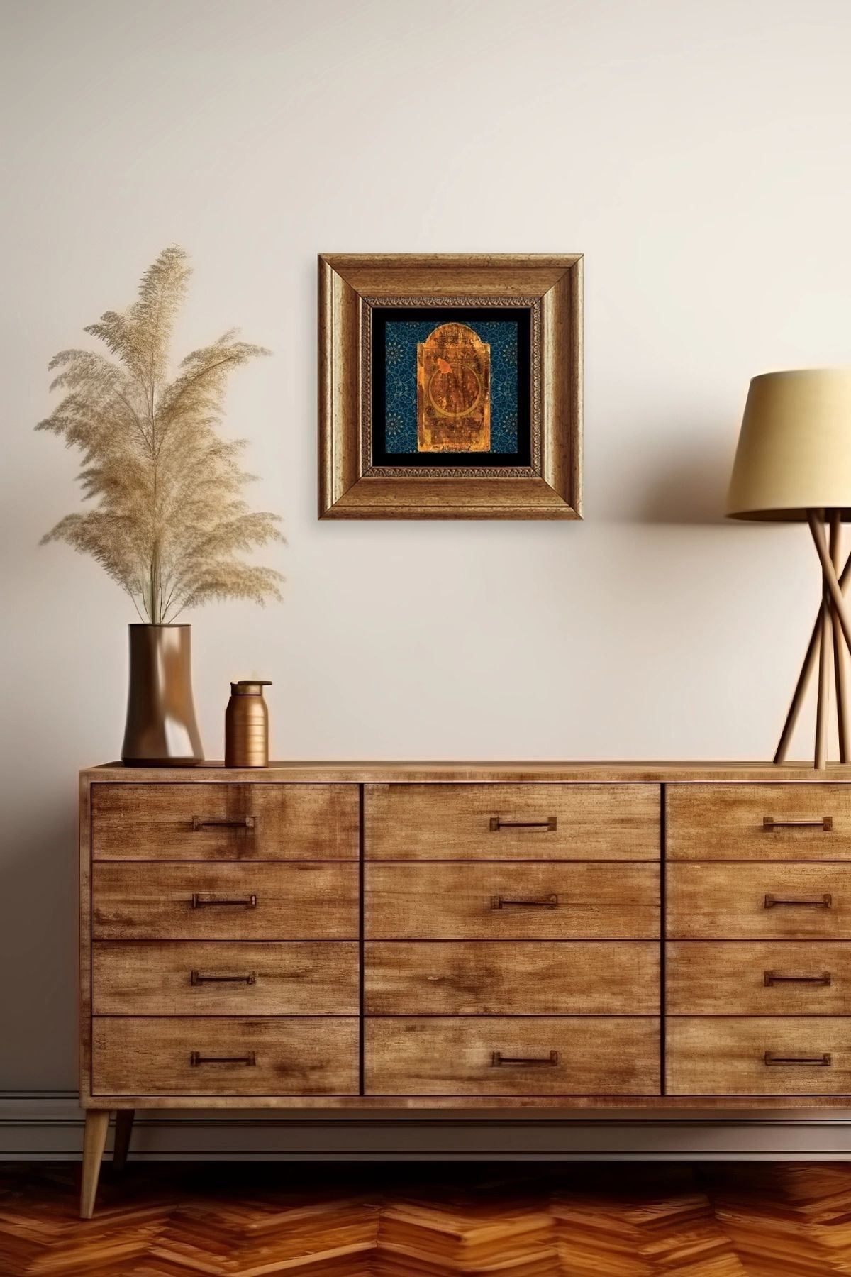 Hilye-i Şerif Çerçeveli Taş Tablo 20 cm