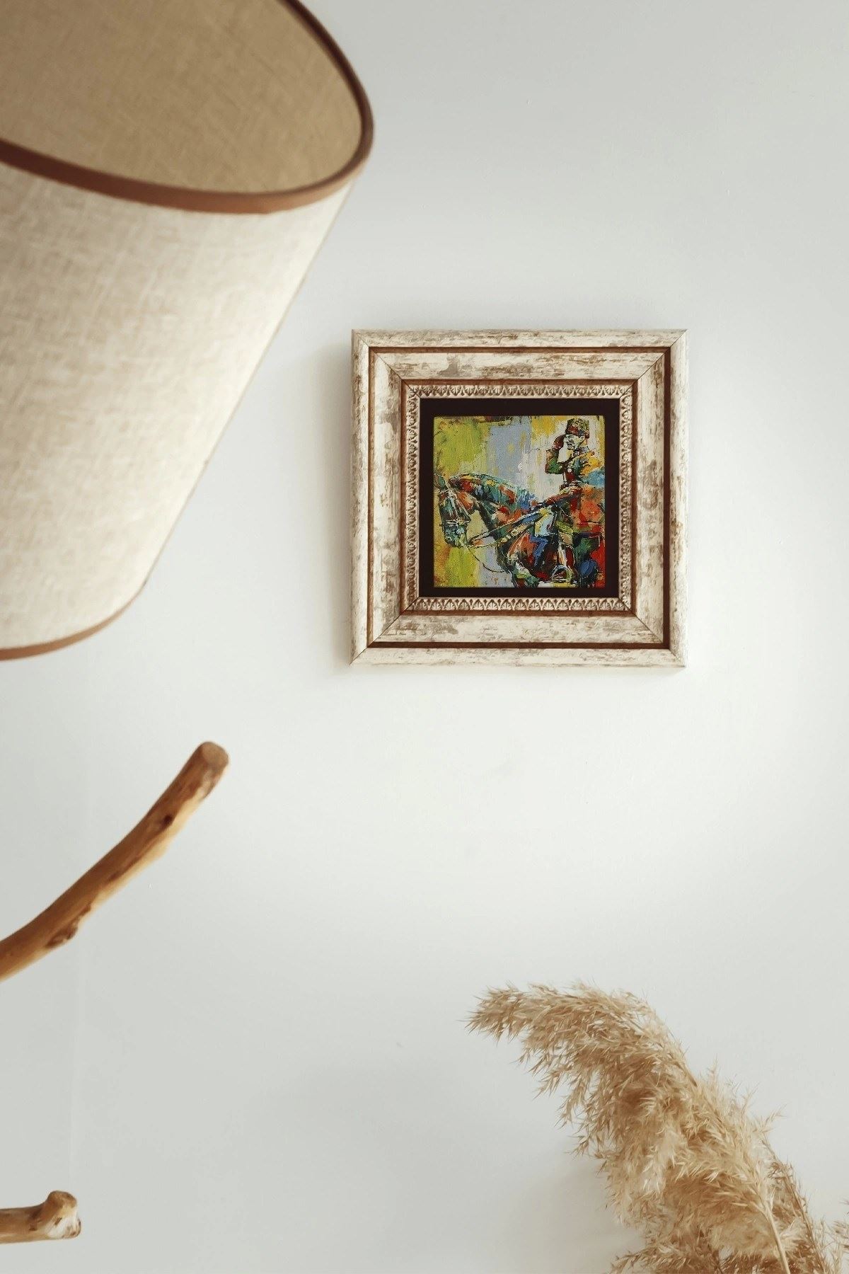 Atatürk Çerçeveli Taş Tablo , Çerçeveli Taş Duvar Dekoru-enkcrcvtbl-00127 20 cm