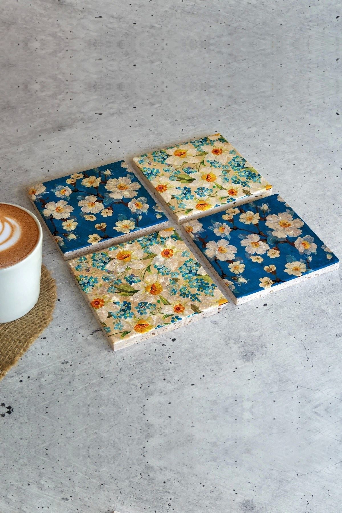 Çiçek Bardak Altlığı