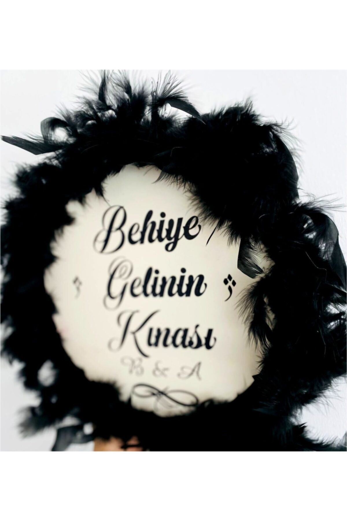 Siyah Tüylü Gelin Tefi 28 cm