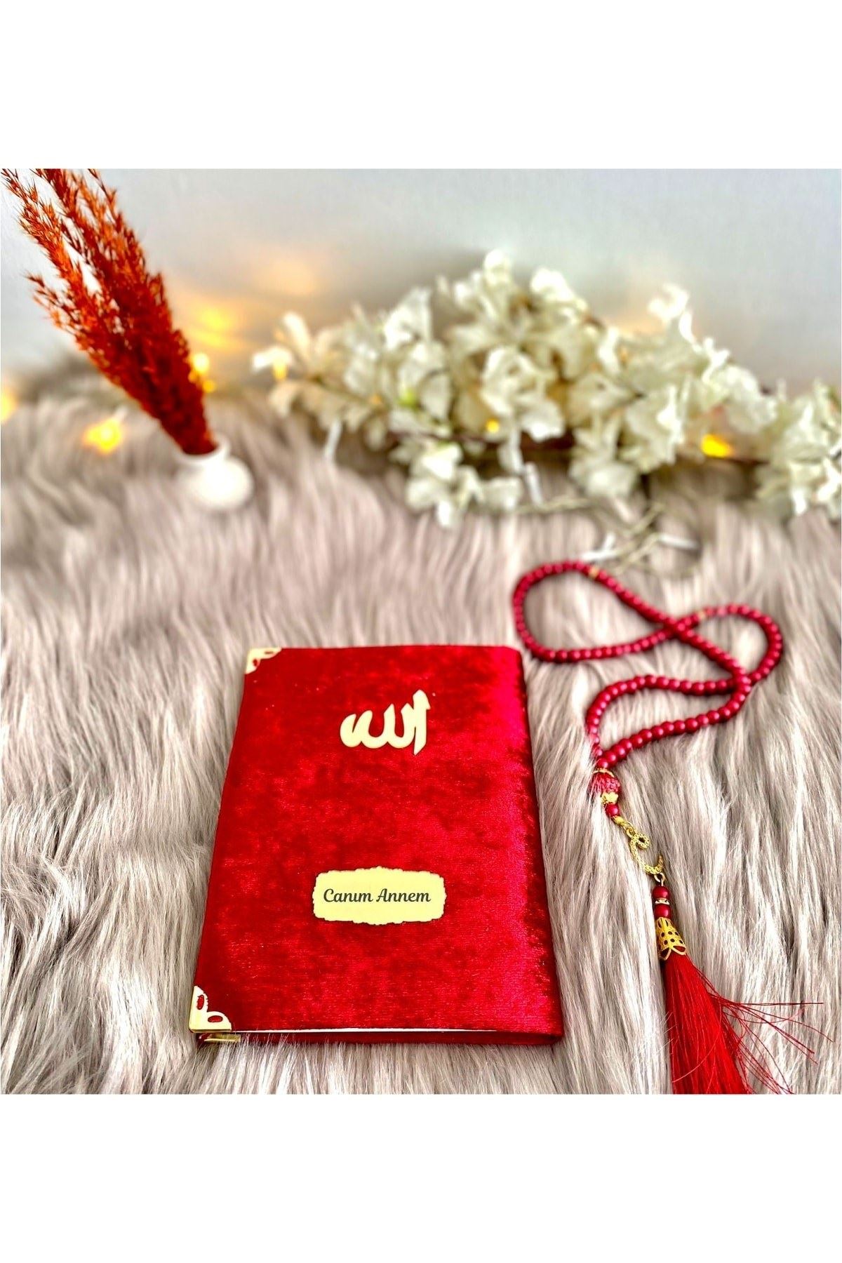 Anneler Günü Kırmızı Yasin-i Şerif Ve Tespih Seti