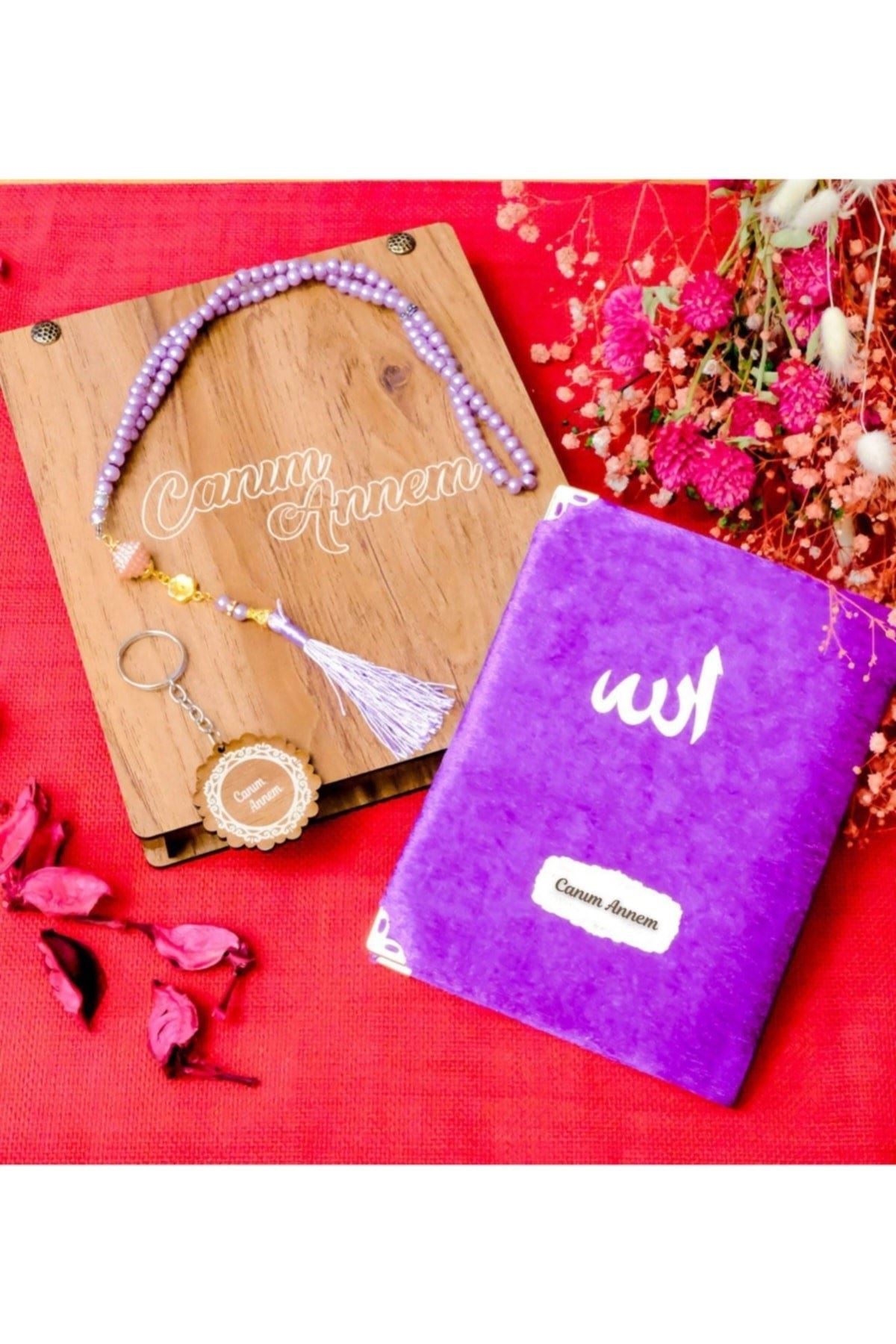 Anneler Günü Hediyesi Mor Renk Yasini Şerif Seti