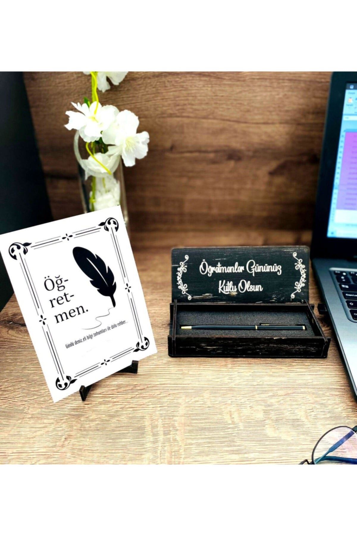 Öğretmenler Günü Kalem Kutusu Ve Kart Seti