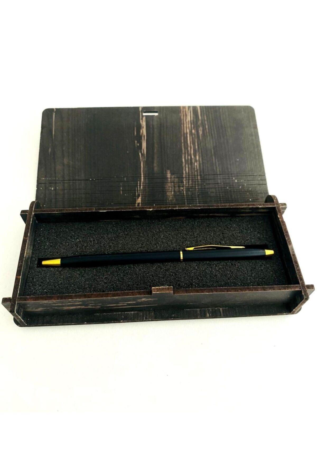 Öğretmenler Gününe Özel Tasarımlı Ahşap Kalem Kutusu