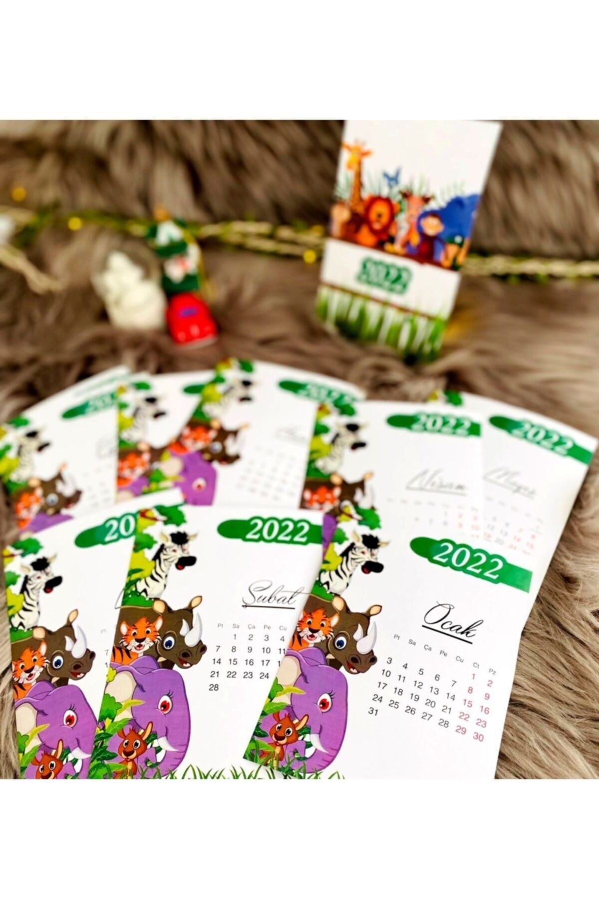 Safari 2022 Takvim Kartları - Ayaklı