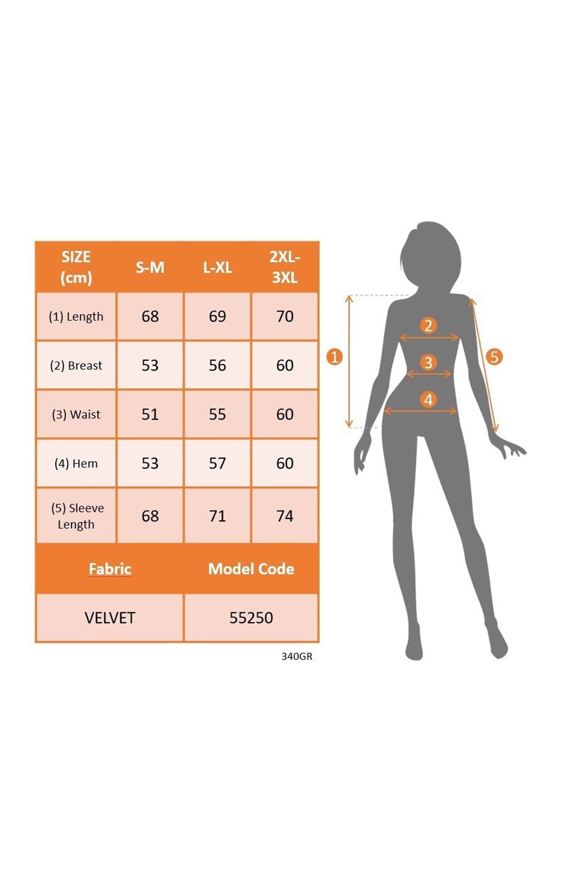 Kadın Uzun Kollu Balıkçı Yaka Damla Detaylı Kadife Bluz