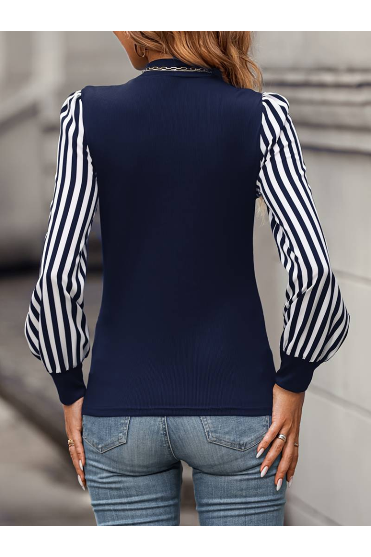 Kadın Uzun Kollu Balıkçı Yaka Bürümcük Bluz