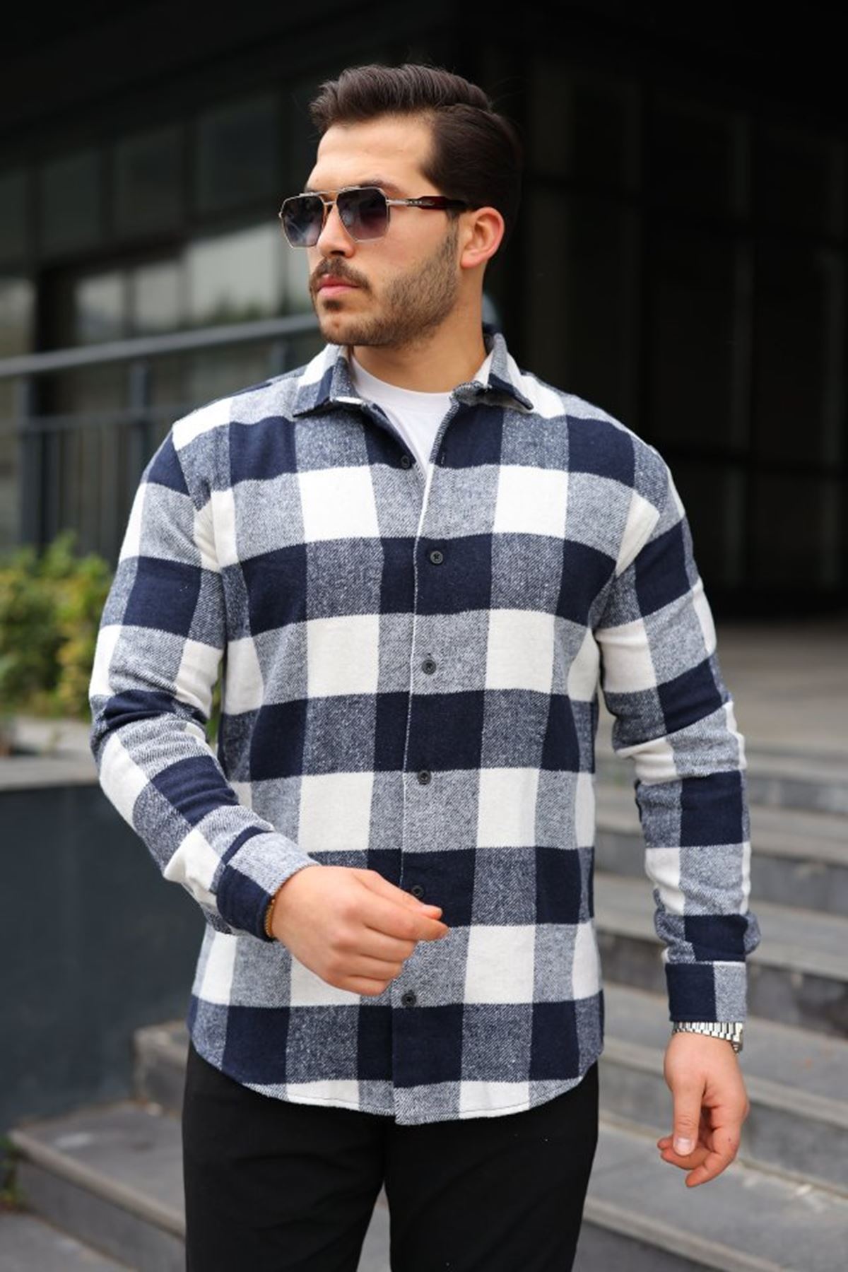 Erkek Ekose Desenli Oduncu Gömlek