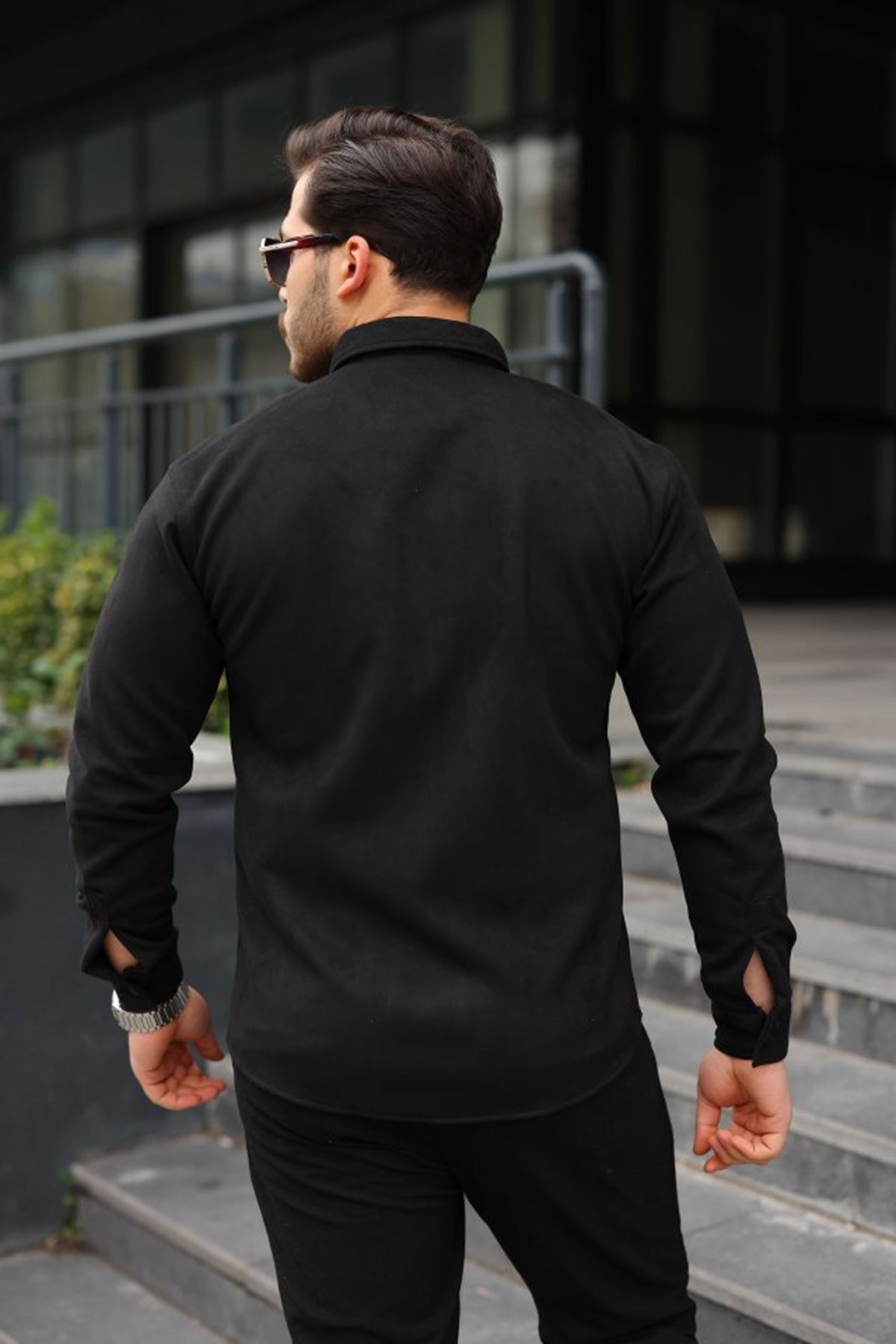 Erkek Uzun Kollu Süet Gömlek