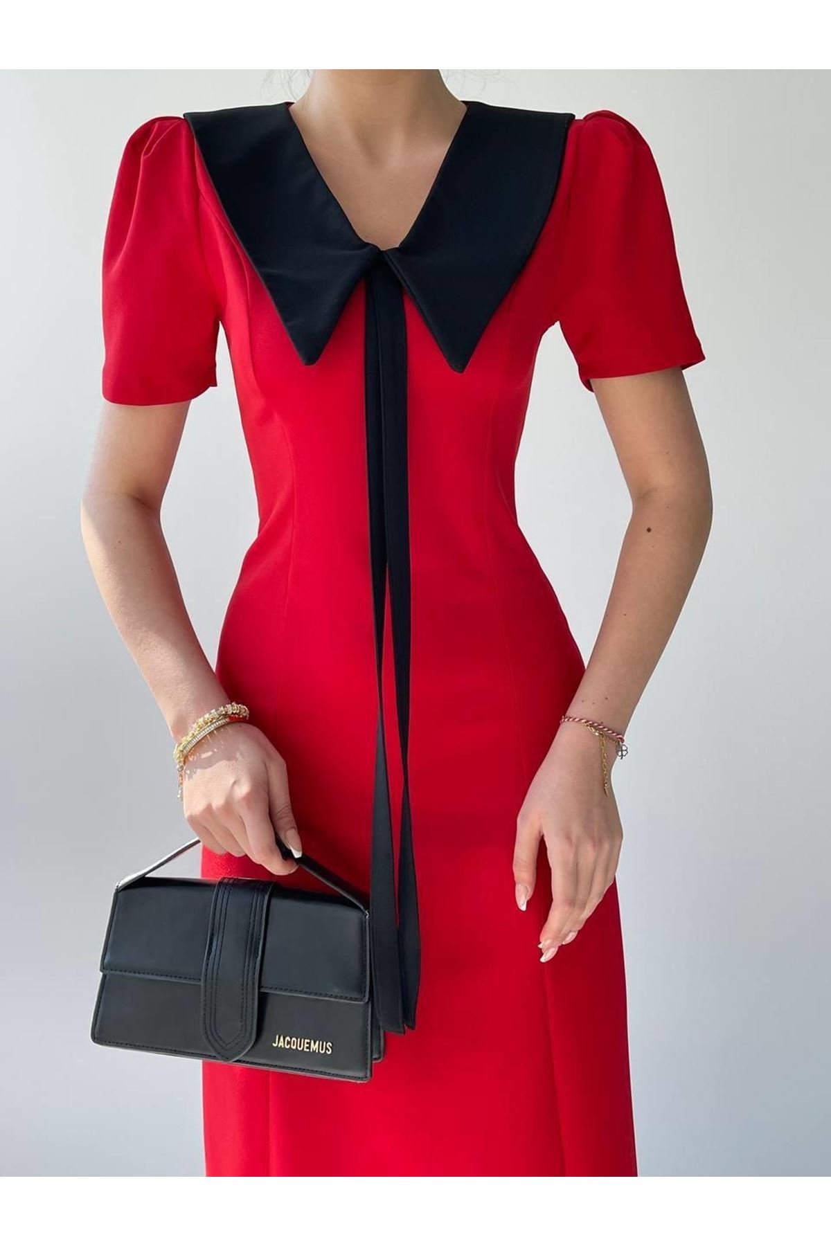 Zerra Yaka Kurdale Detay Elbise