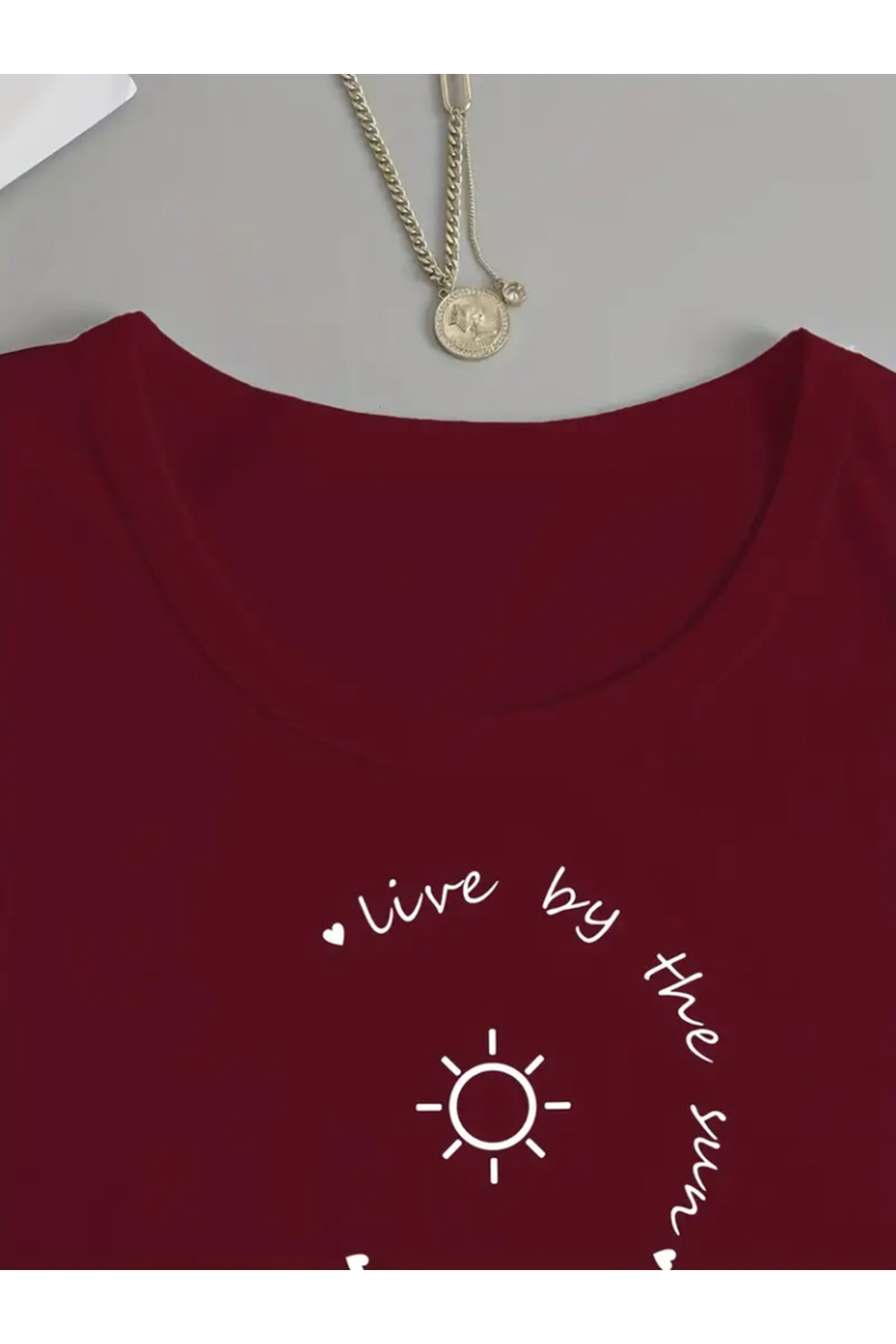 Kadın Uzun Kollu Bisiklet Yaka Desenli Viskon Bluz