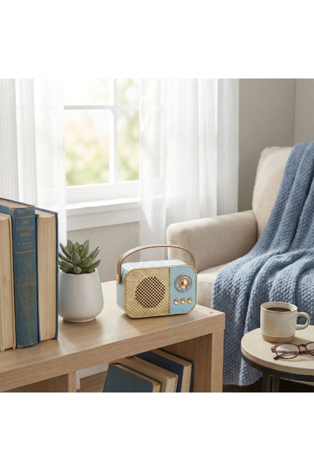 LED Aydınlatmalı Hoparlör Mavi