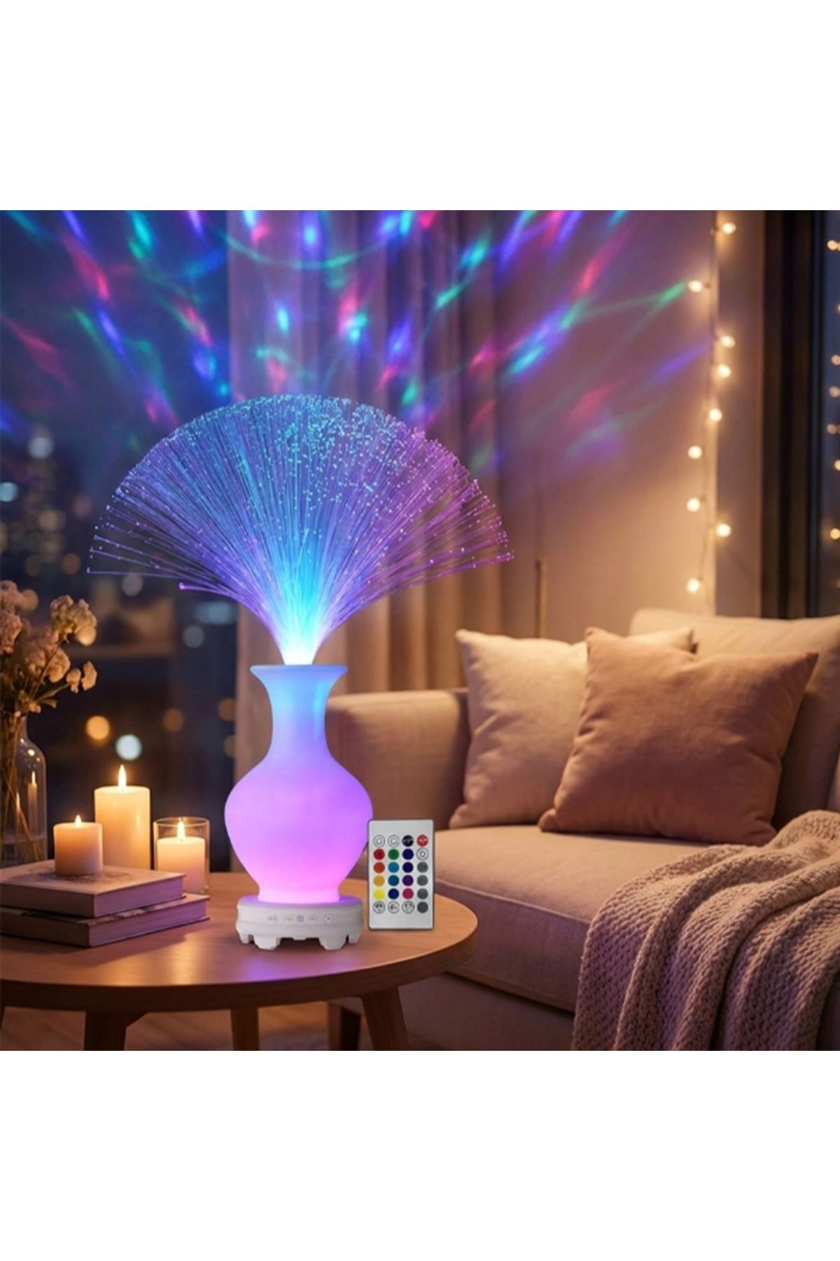 RGB Işıklı Kumandalı Bluetooth Hoparlör