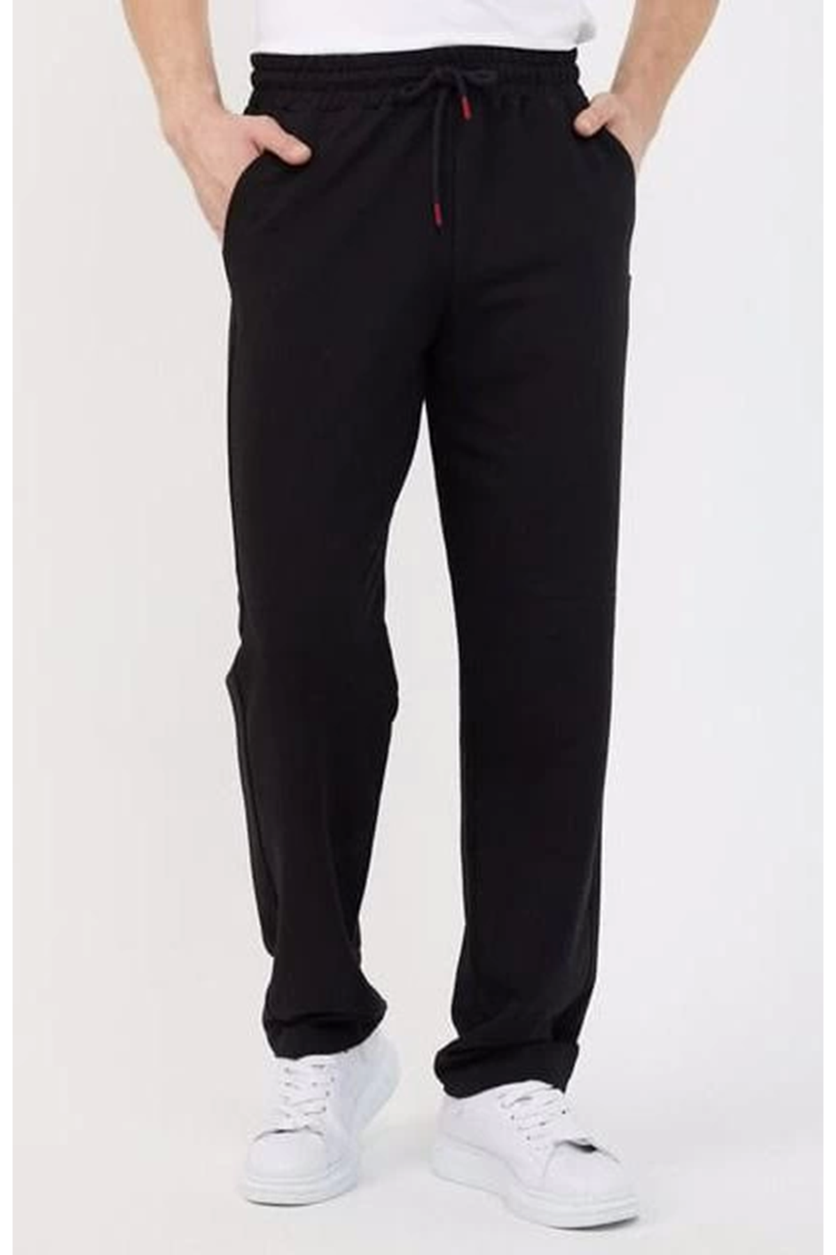 Üç İplik Basic Eşofman Pantolon - Siyah