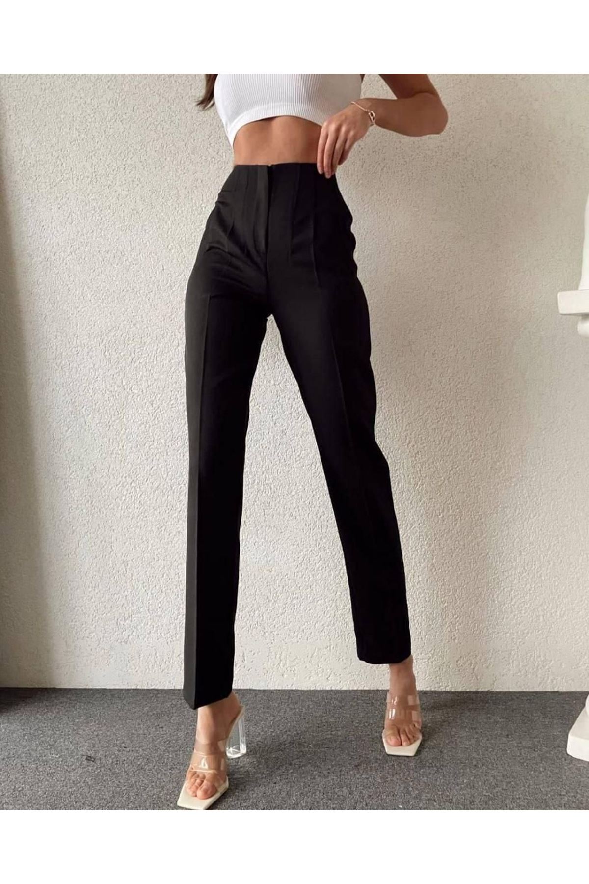 Kadın Plazo Dounle Kumaş Pantolon