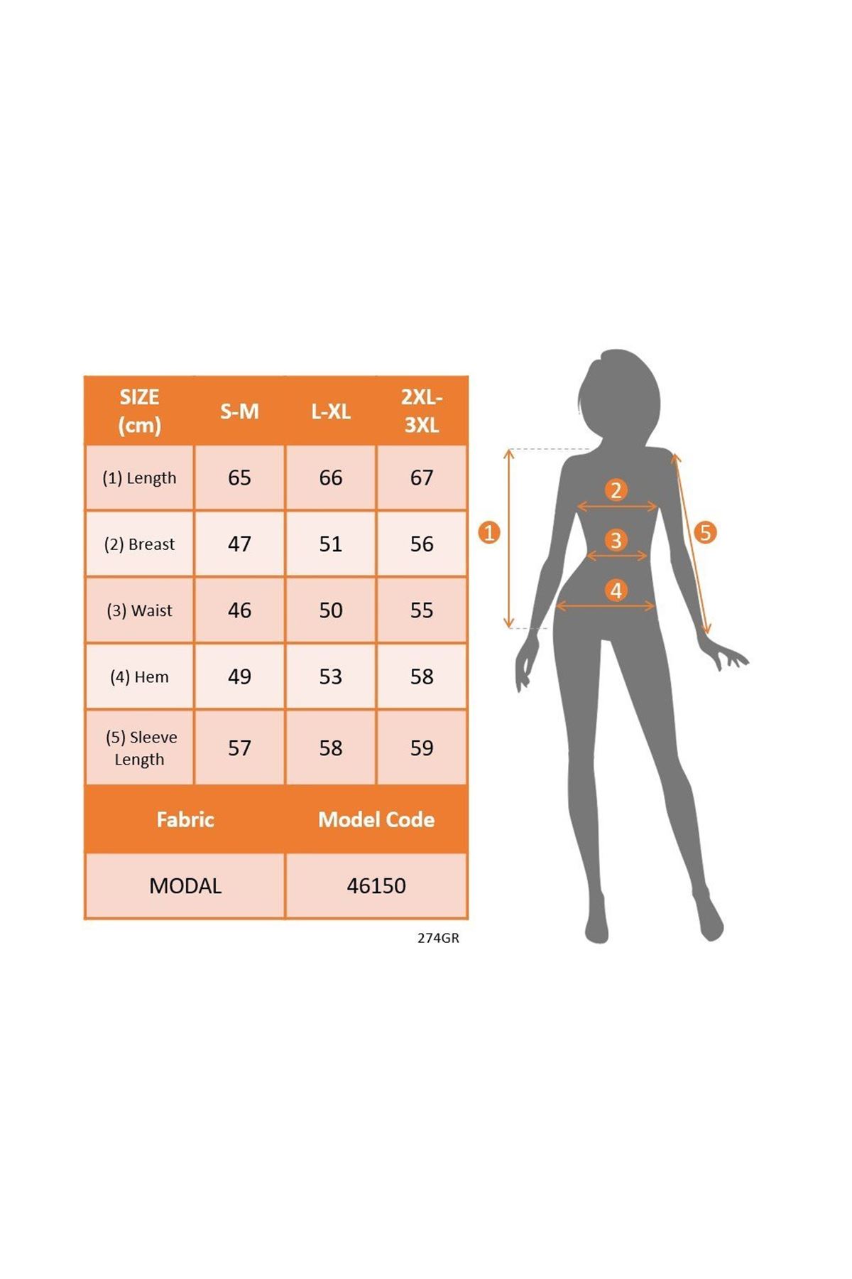 Kadın Uzun Kollu önden Fermuarlı Leopar Desenli Modal Bluz