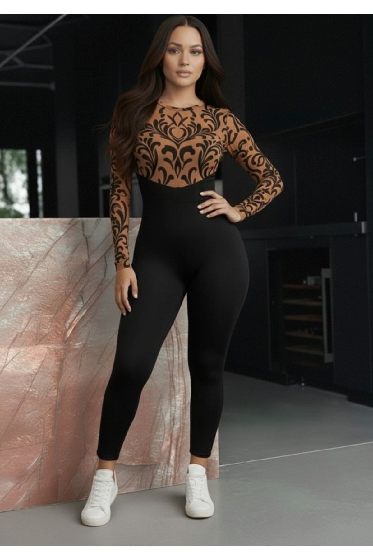 Kadın Siyah Krep Kumaş Pantolon