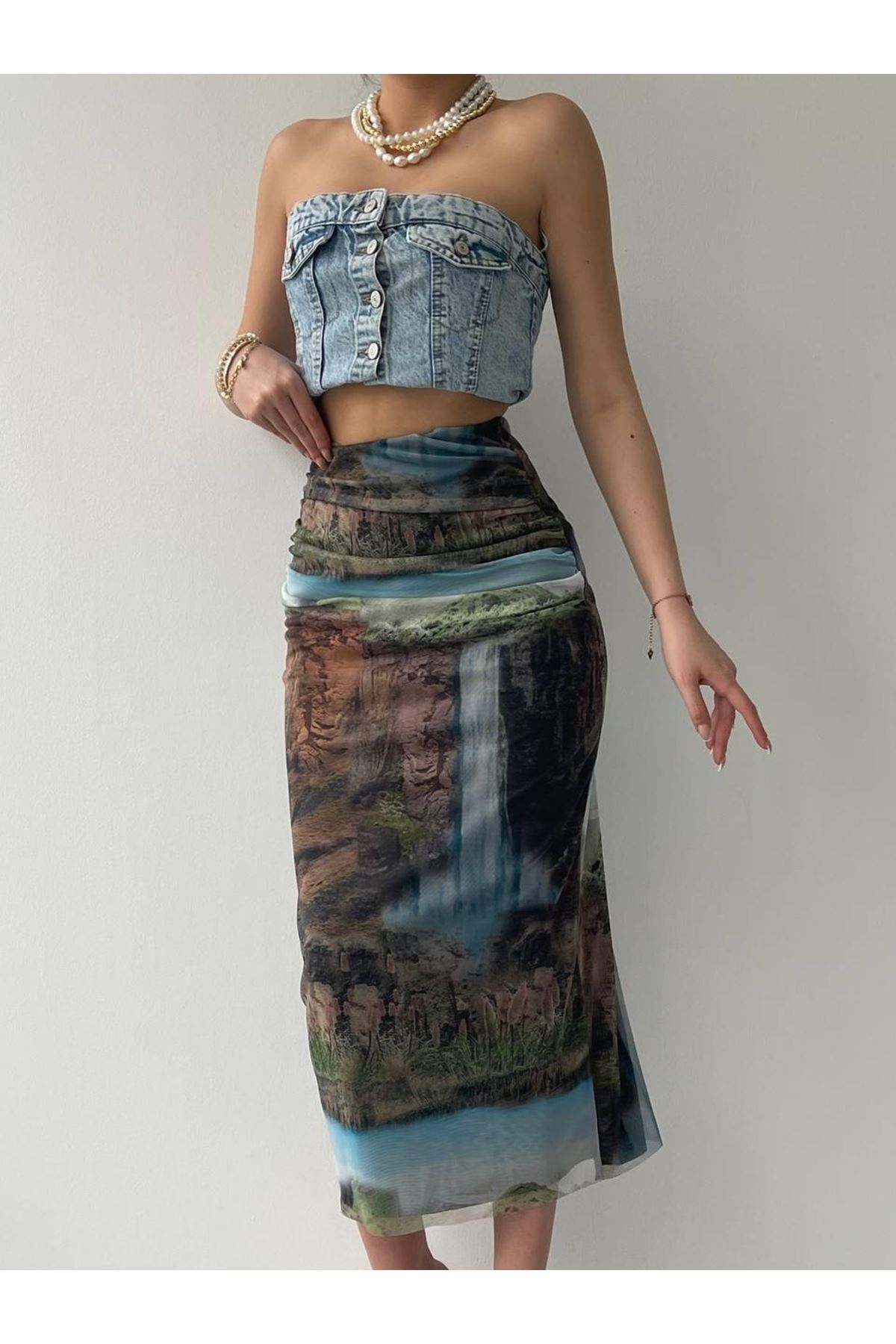 Lara Transparan Midi Etek