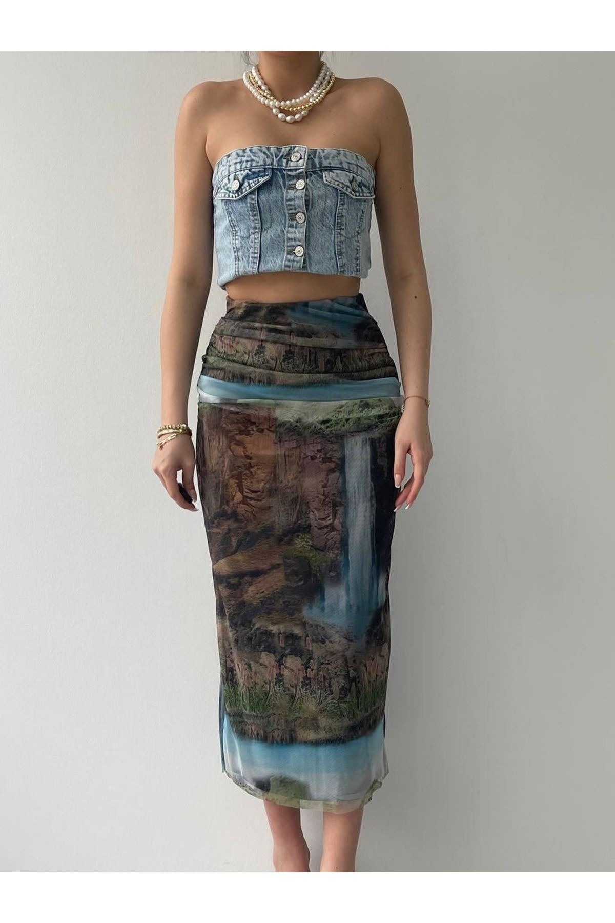 Lara Transparan Midi Etek