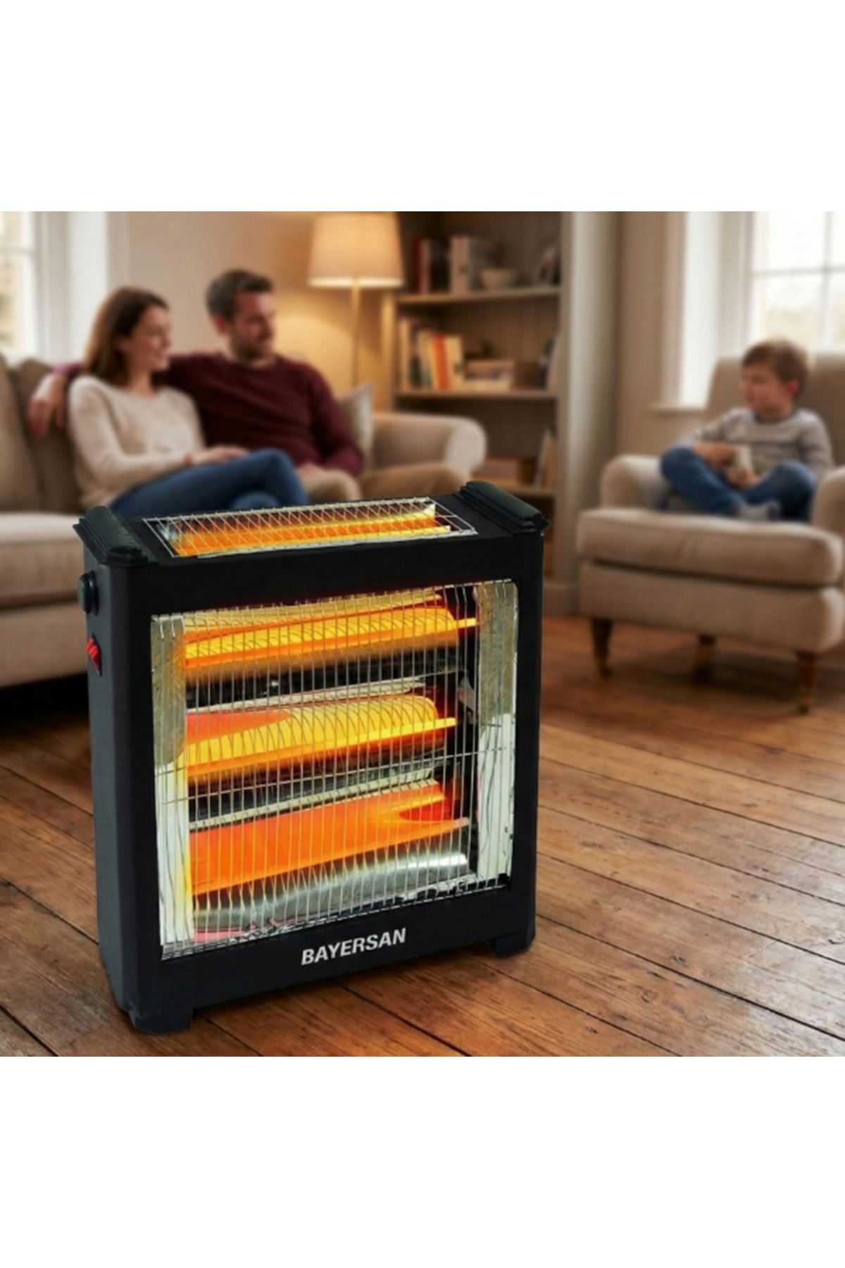 Şömine Tipi Isıtıcı Soba 2400W