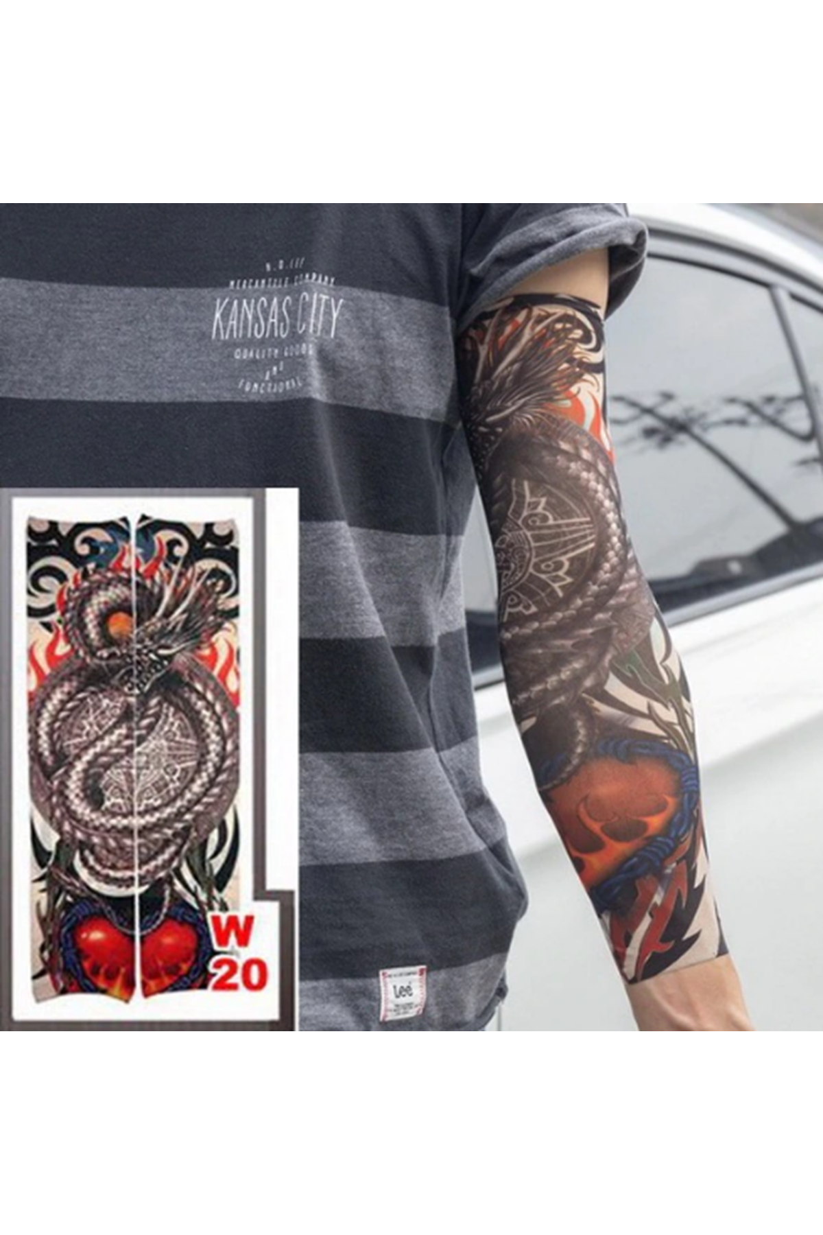 Giyilebilir Kol Ve Bacak Dövmesi 3D Baskılı 2 Adet Model  7