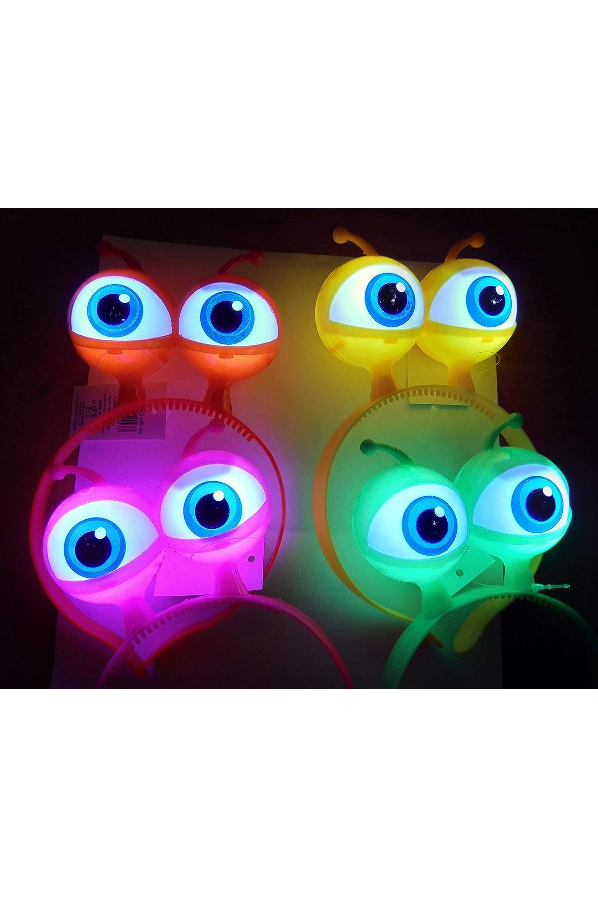 RENGARENK 3 FARKLI FONKSIYONDA YANAN LED IŞIKLI UZAYLI GÖZ TAÇ