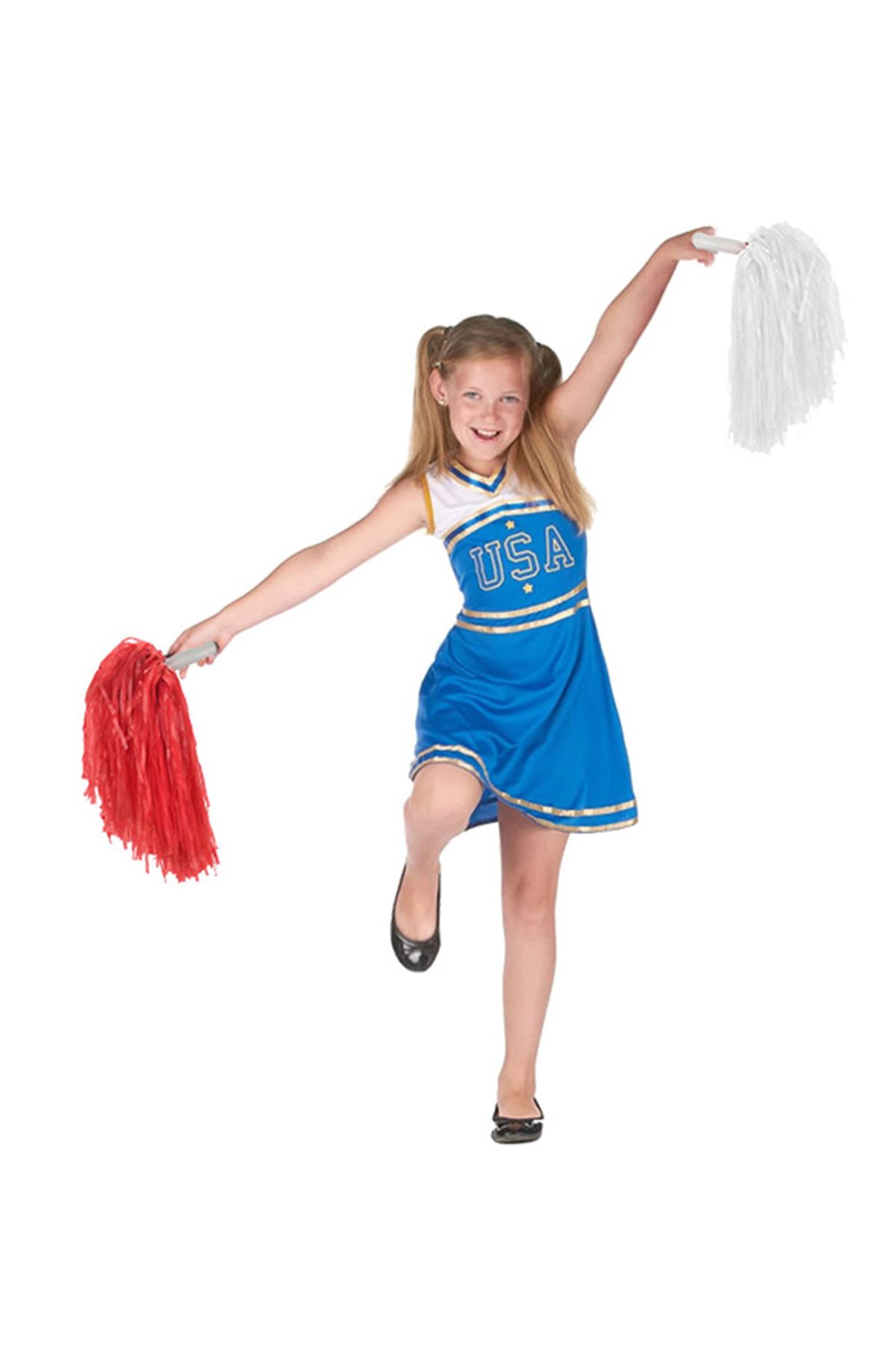 Kırmızı Beyaz Gösteri Ponponu