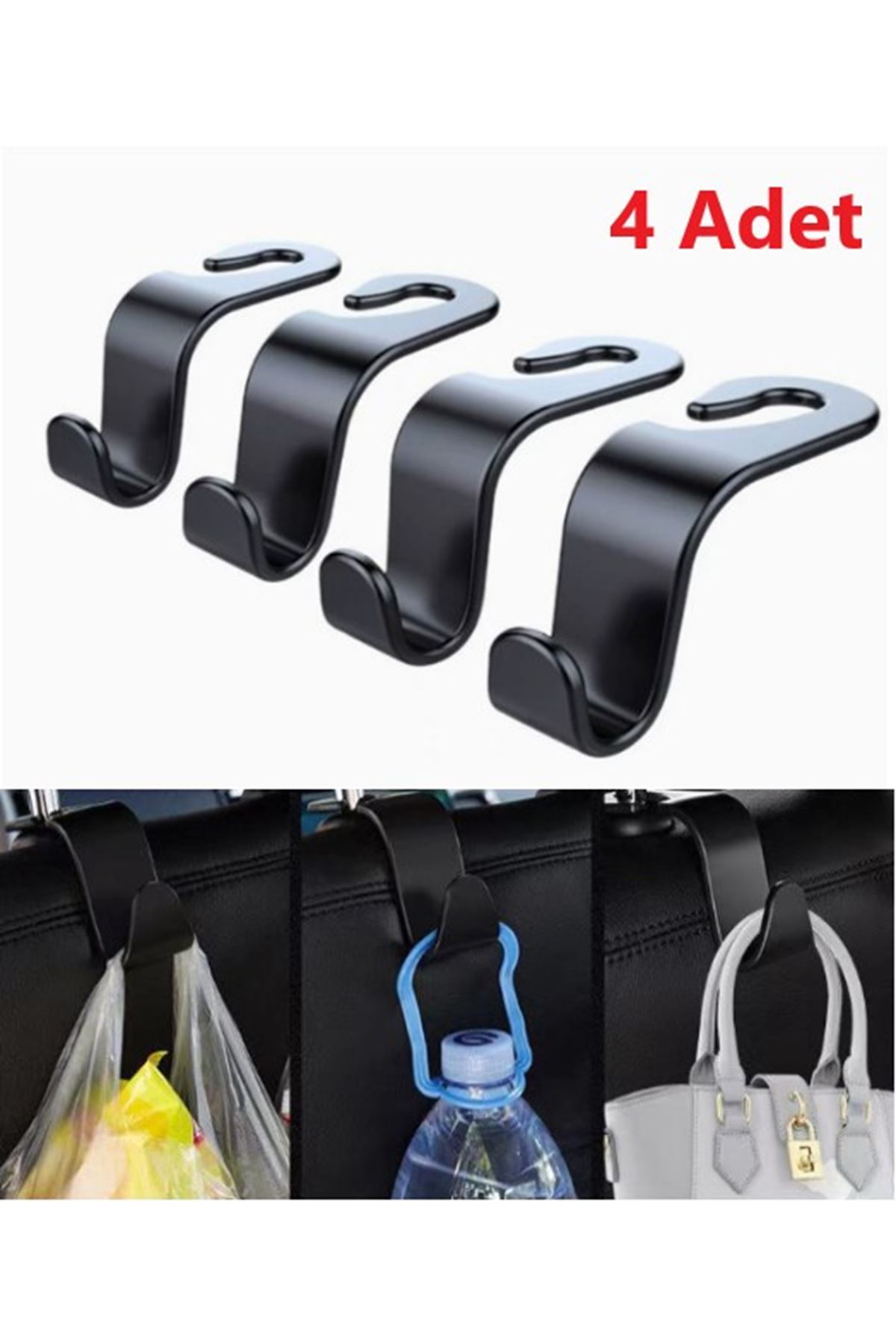 4  Adet Araba Koltuk Arkası Askı