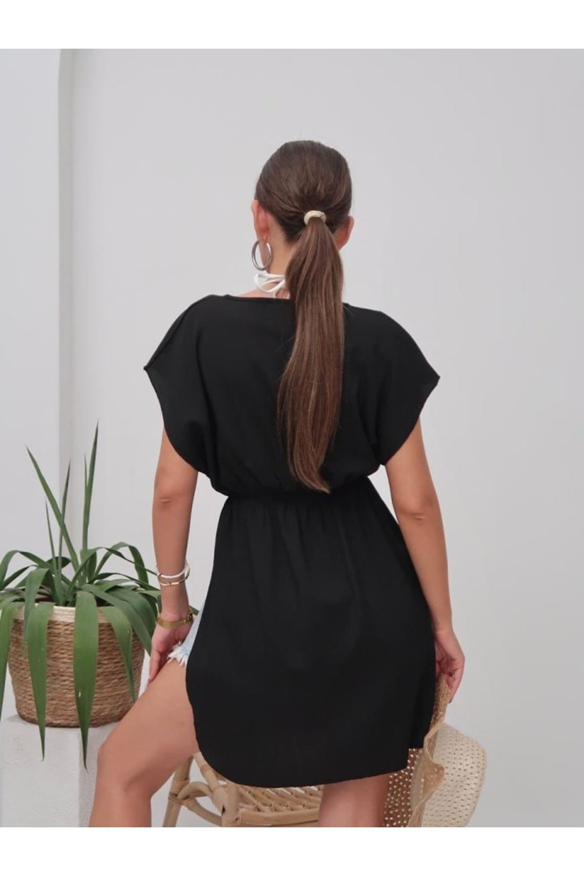 Kadın Ip Ve Bel Büzgü Detay Pareo