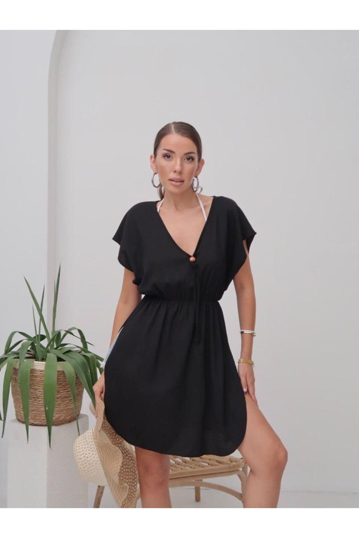 Kadın Ip Ve Bel Büzgü Detay Pareo