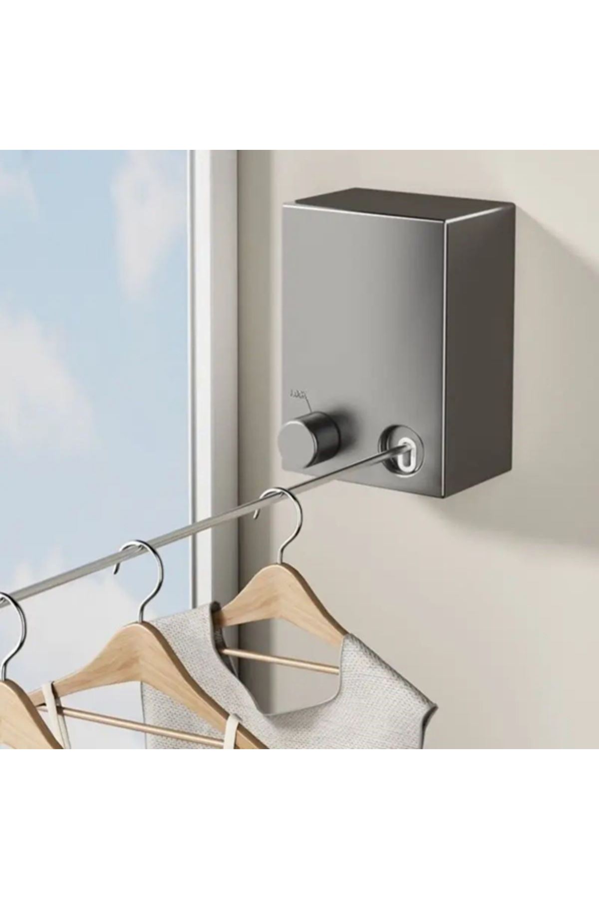 Pratik Geri Çekilebilir Çamaşır İpi