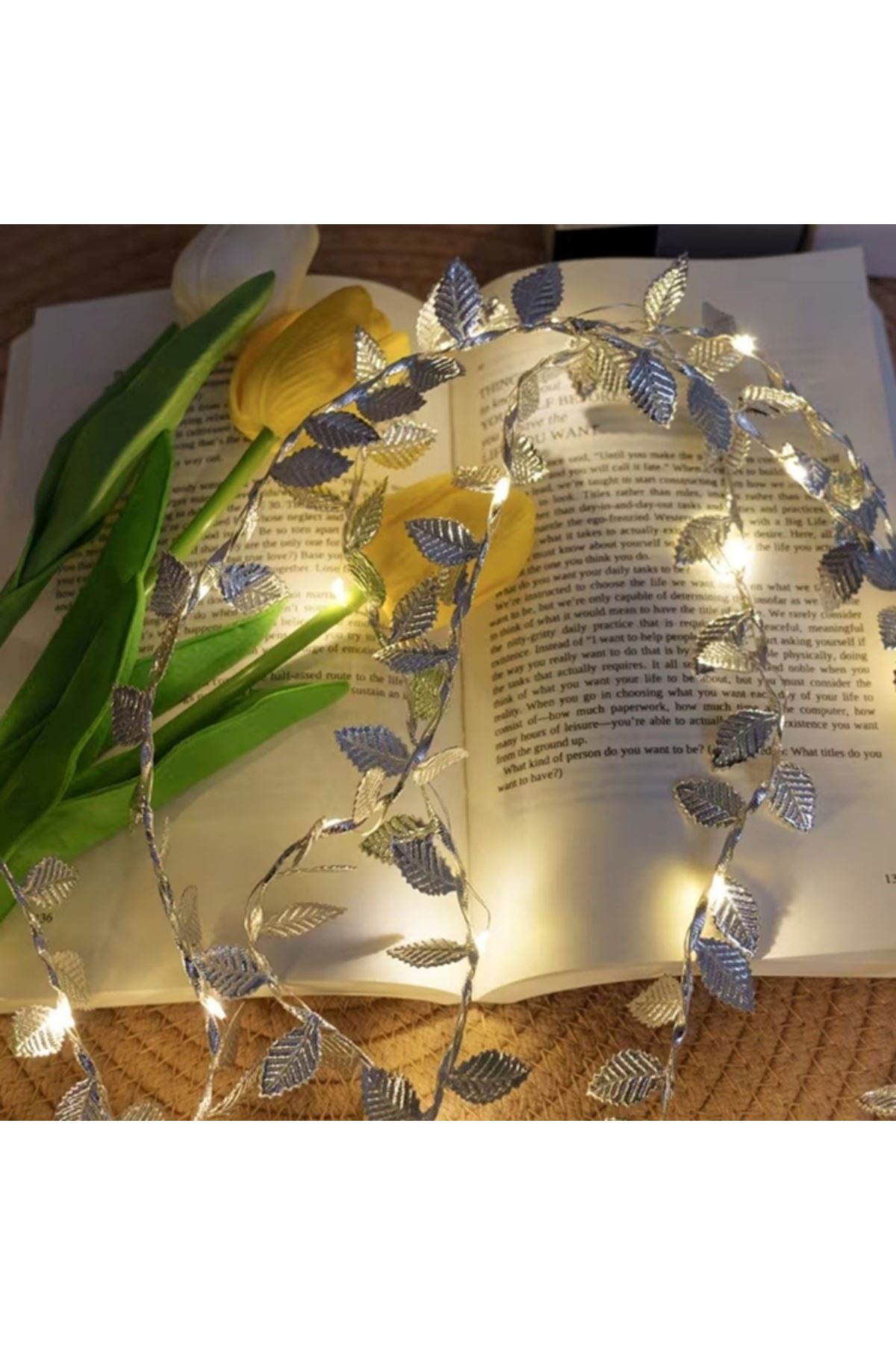 3 Metre Yaldızlı Gümüş LED Işık