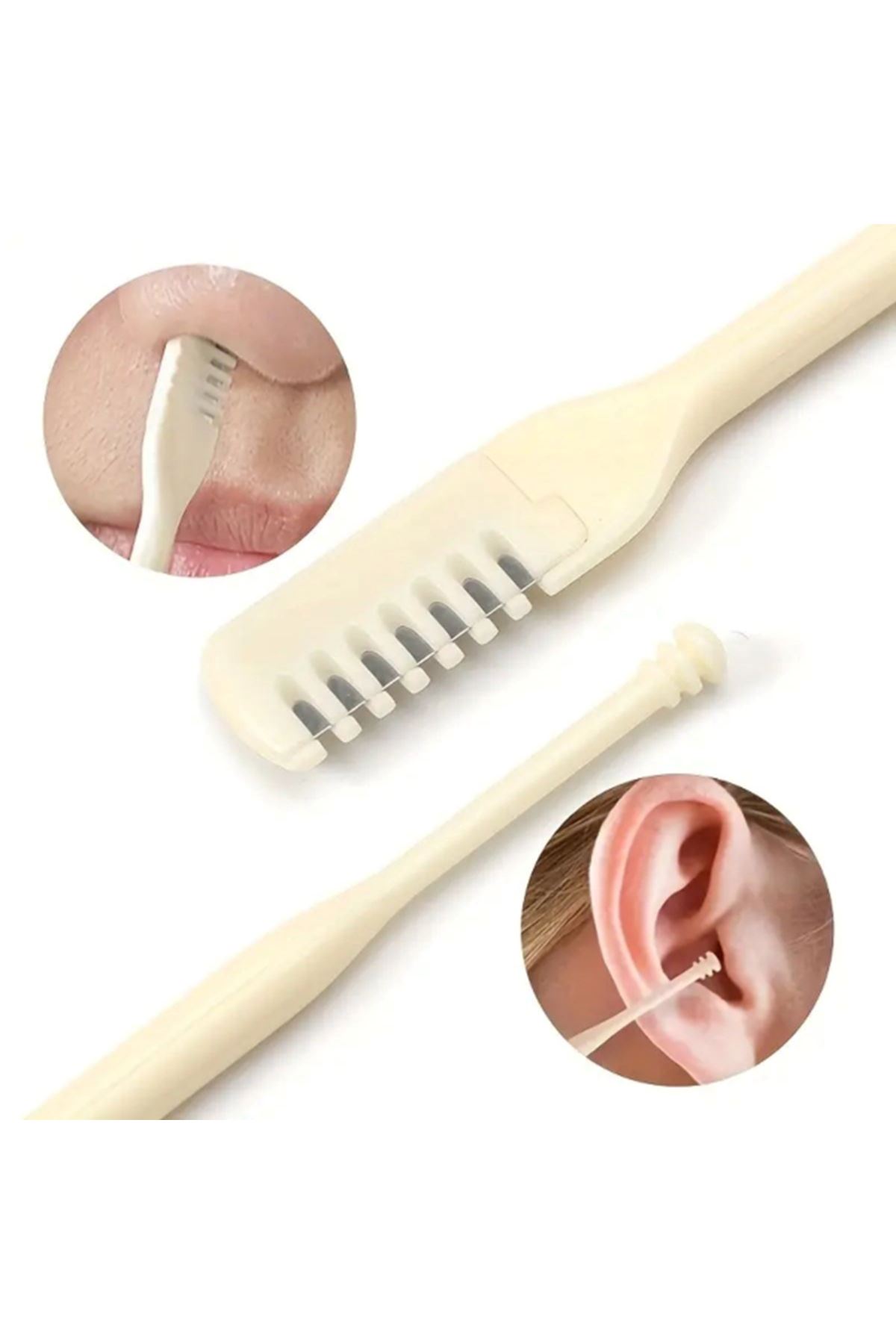 2'si 1 Arada Kutulu Burun Kıl Alma ve Kulak Temizleme Aparatı