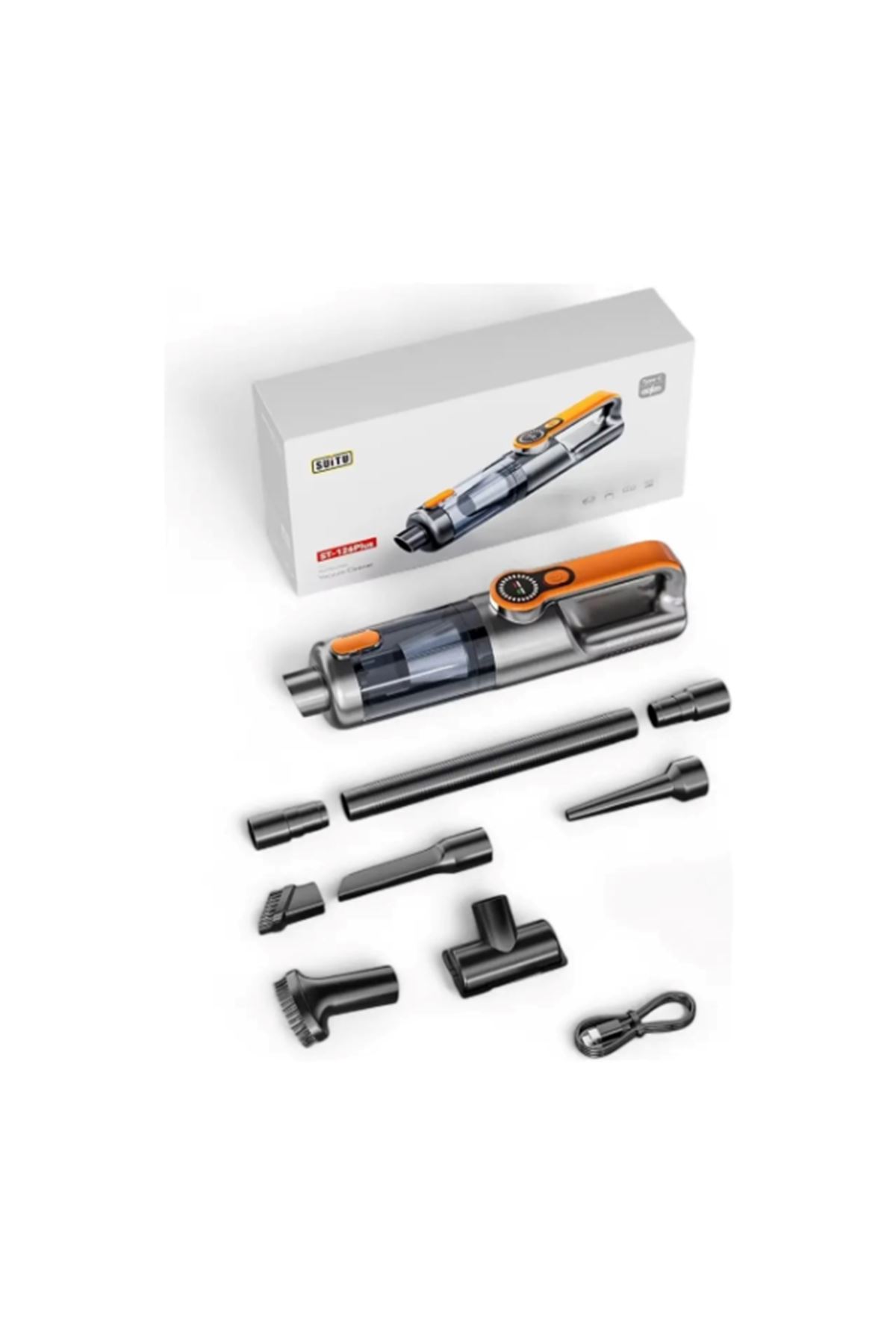 Dijital Göstergeli Şarjlı Araç Süpürgesi