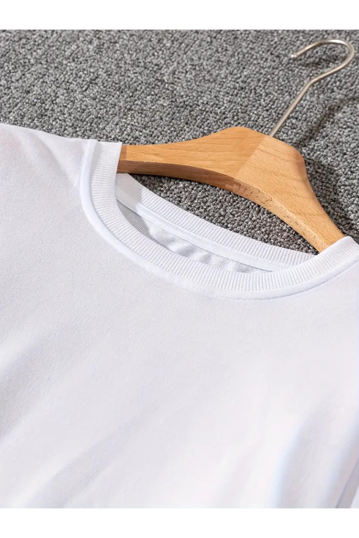 Erkek Uzun Kollu Baskı Detaylı Iki Iplik Sweat