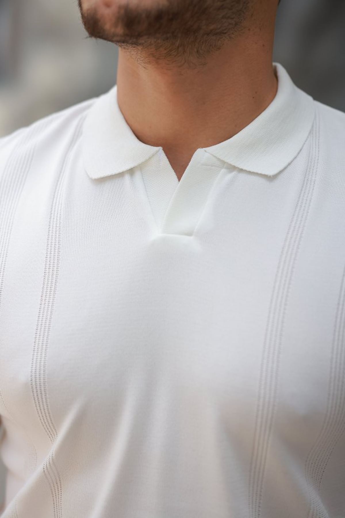 Erkek Hemşire Yaka Kısa Kollu Tişört