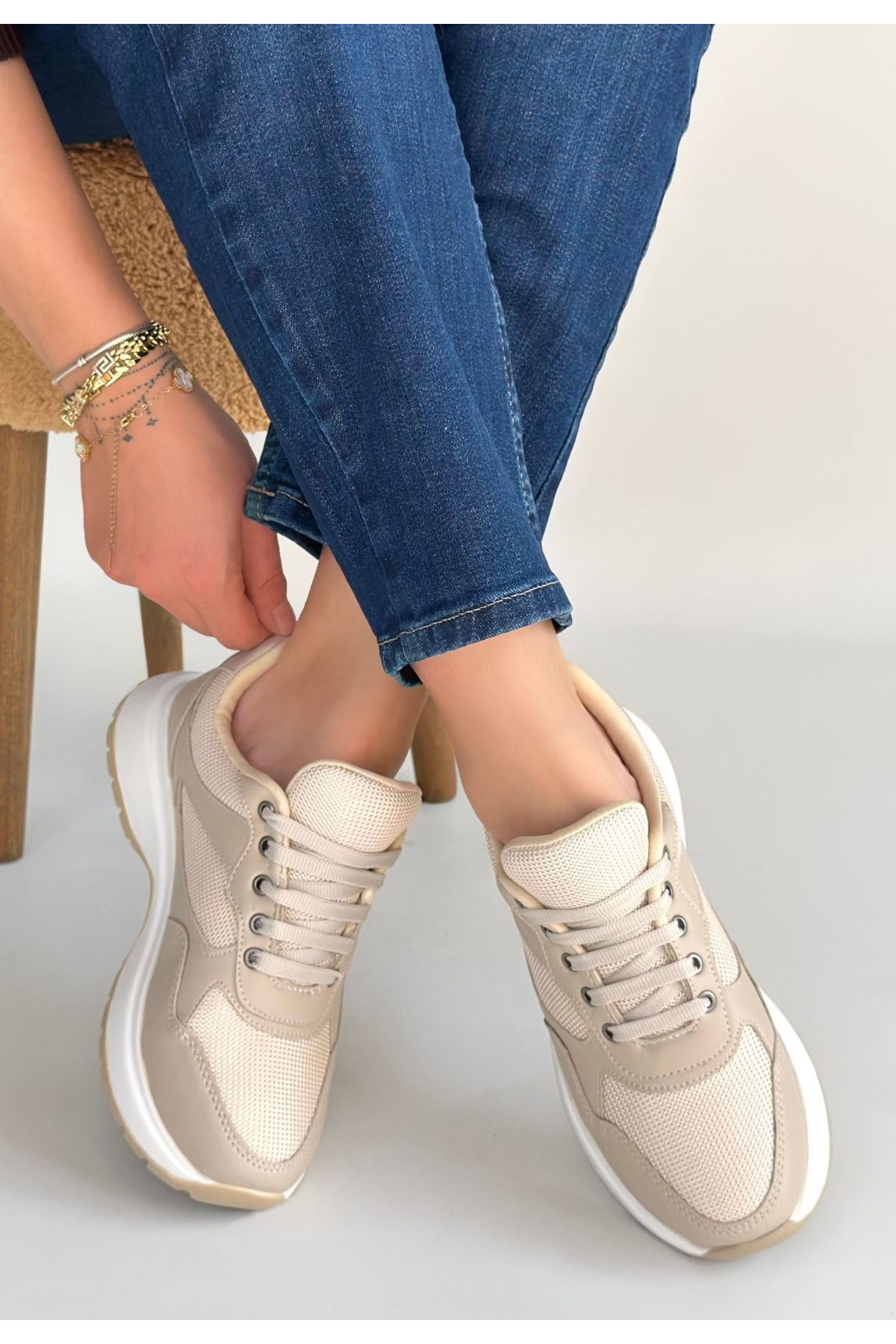 Slar Vizon Cilt Bağcıklı Spor Ayakkabı