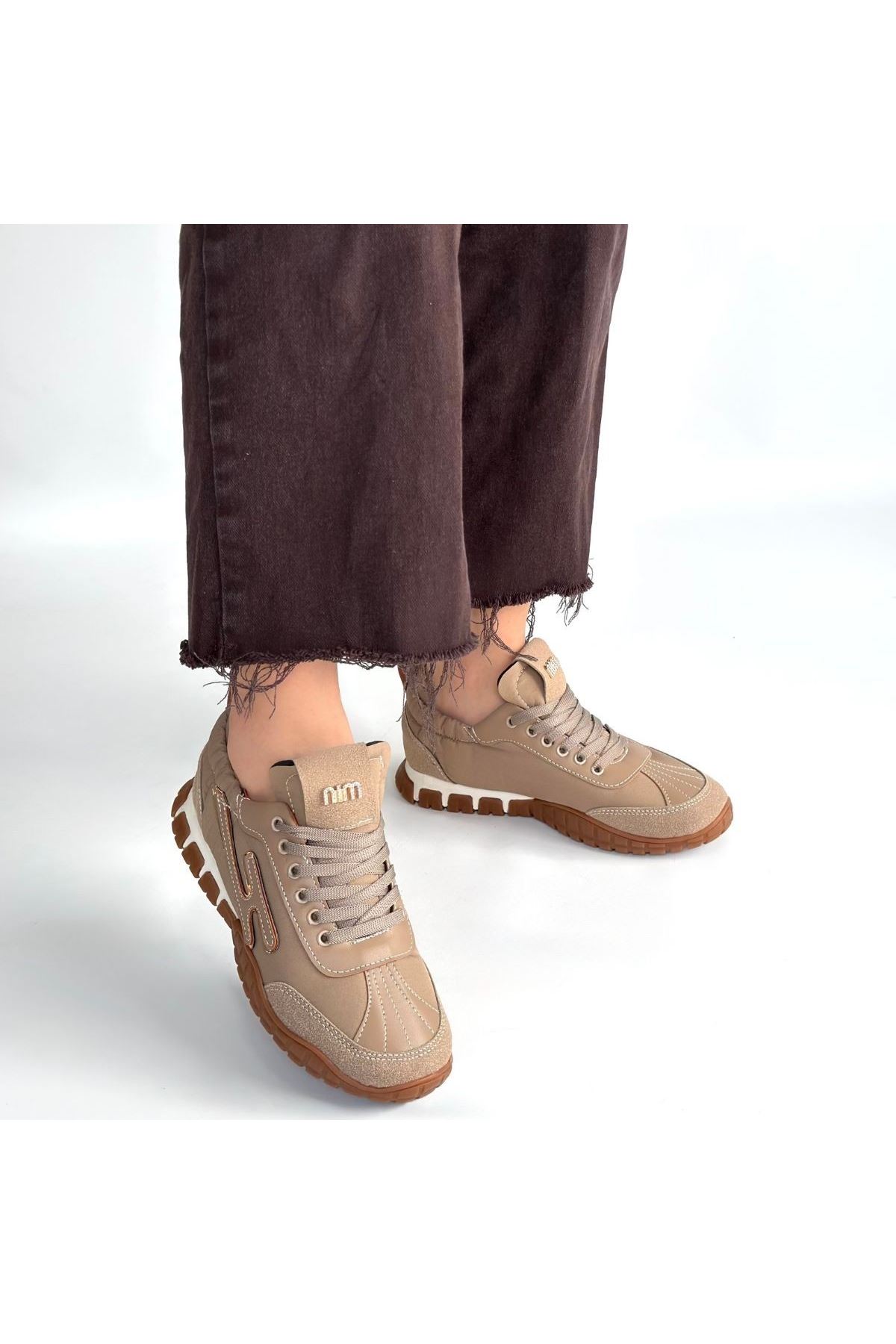 Huer Vizon Nubuk Bağcıklı Spor Ayakkabı