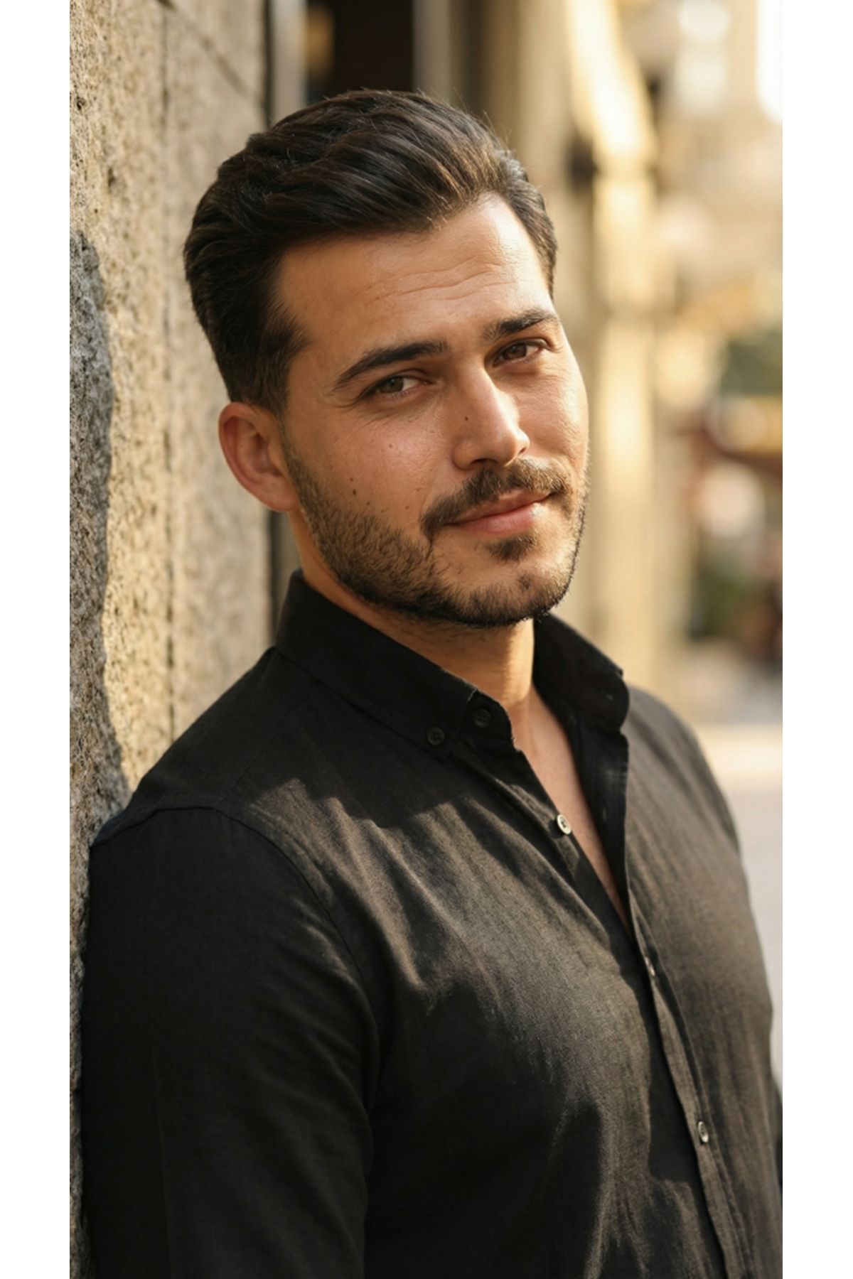 Erkek Uzun Kollu Rahat Keten Gömlek