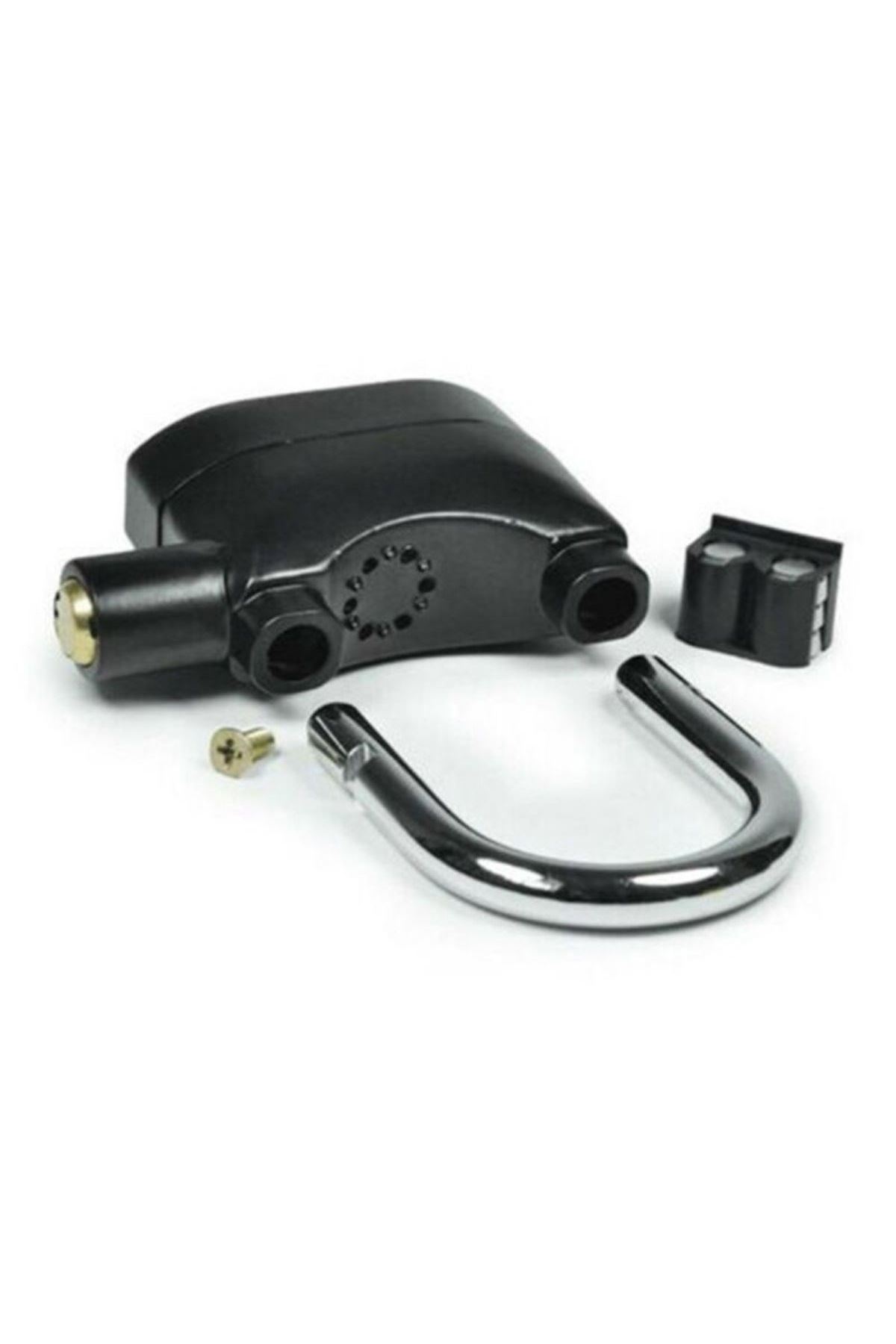 TBL Dekor® Desibel Siyah Alarmlı Çok Fonksiyonlu Ekstra Güvenlikli Kare Asma Dolap Kilidi