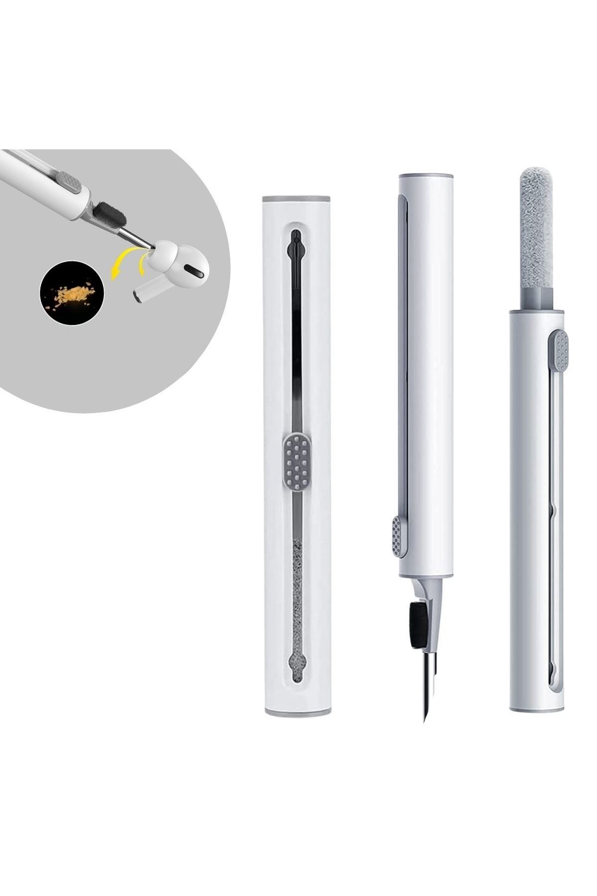 TBL Dekor®  Çok Amaçlı Yumuşak Fırçalı Kablosuz Kulaklıklar İçin Kulaklık Temizleme Kiti