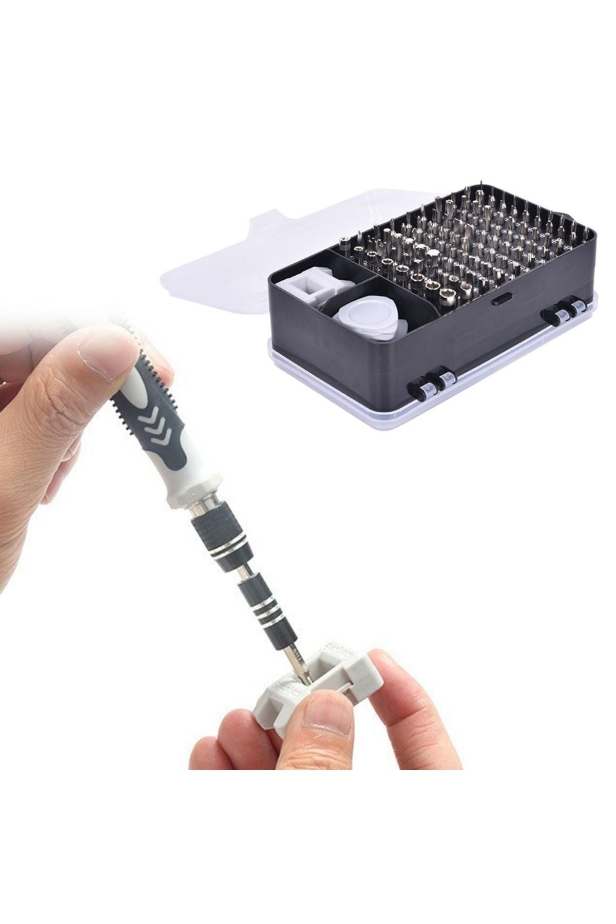 TBL Dekor® 115 in 1 Hassas Tornavida Onarım Alet Manyetik Sürücü Kitli Elektronik Hassas Tornavida Seti