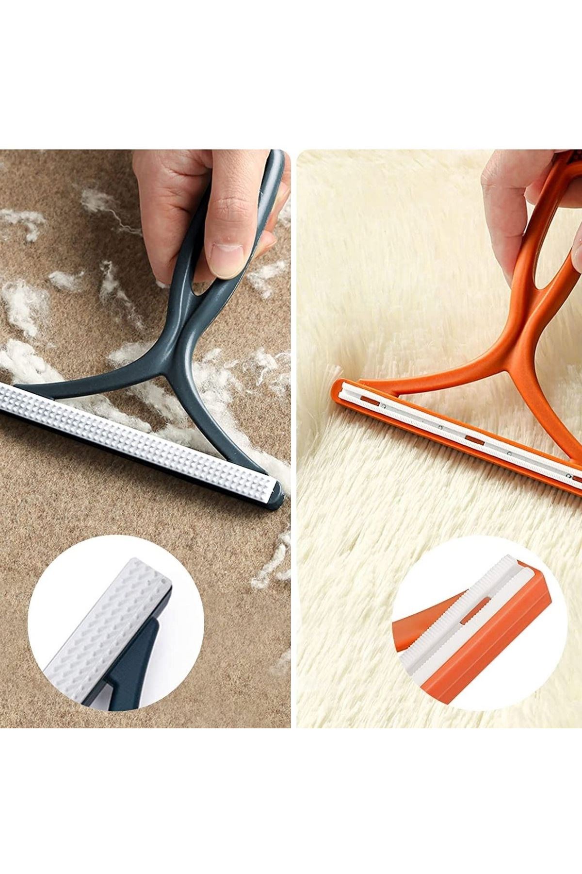 TBL Dekor® Kedi Köpek Tüy Toplayıcı Çift Taraflı Pamuk Tiftiği ve Tüy Toplama Aleti