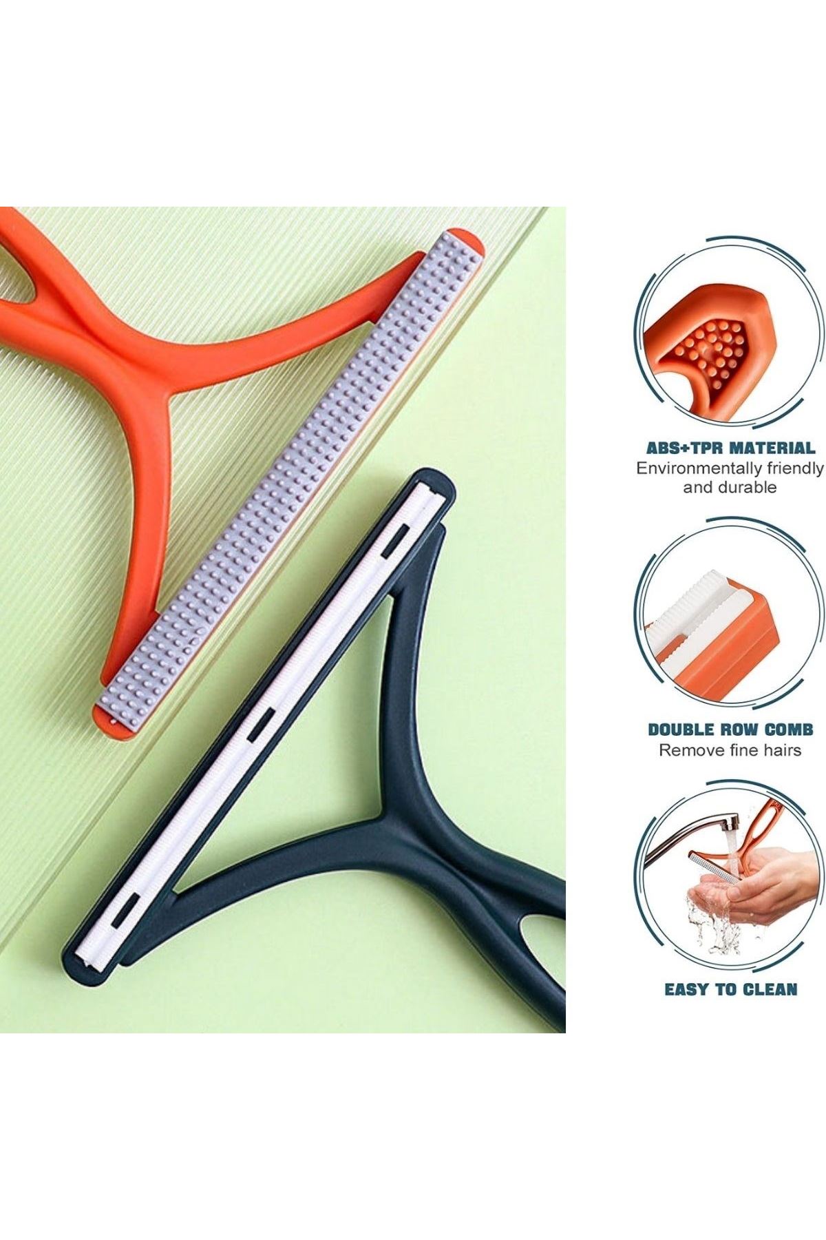 TBL Dekor® Kedi Köpek Tüy Toplayıcı Çift Taraflı Pamuk Tiftiği ve Tüy Toplama Aleti