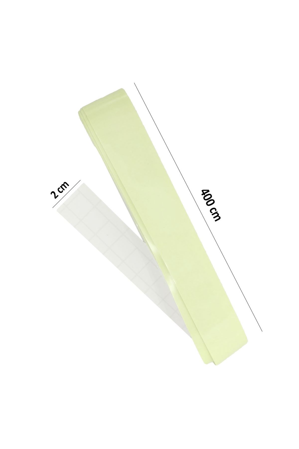 TBL Dekor® Karanlıkta Işık Veren  Yansıyan 4 Metre Fosforlu Yeşil Şerit Bant