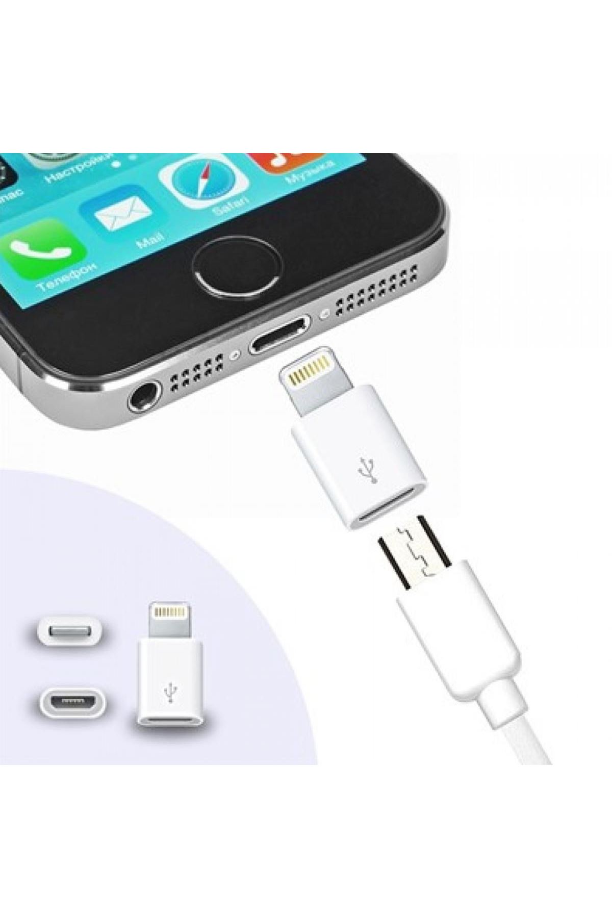 TBL Dekor® Apple iPhone / iPad Micro Usb Dönüştürücü Adaptör OTG Aparat