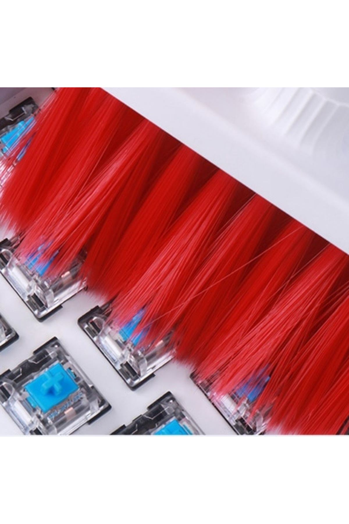 TBL Dekor® Çok Amaçlı Kırmızı Hassas Fırça Başlıklı  Bilgisayar Laptop Temizleme Fırçası